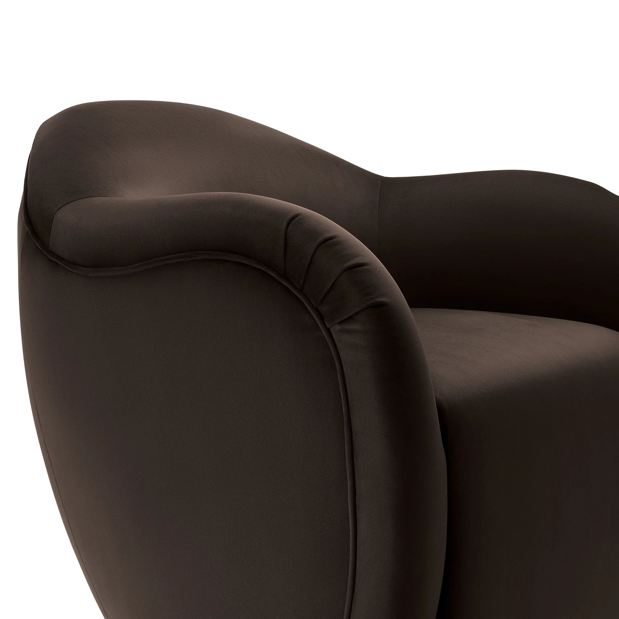 Compose Performance Velvet Swivel Armchair