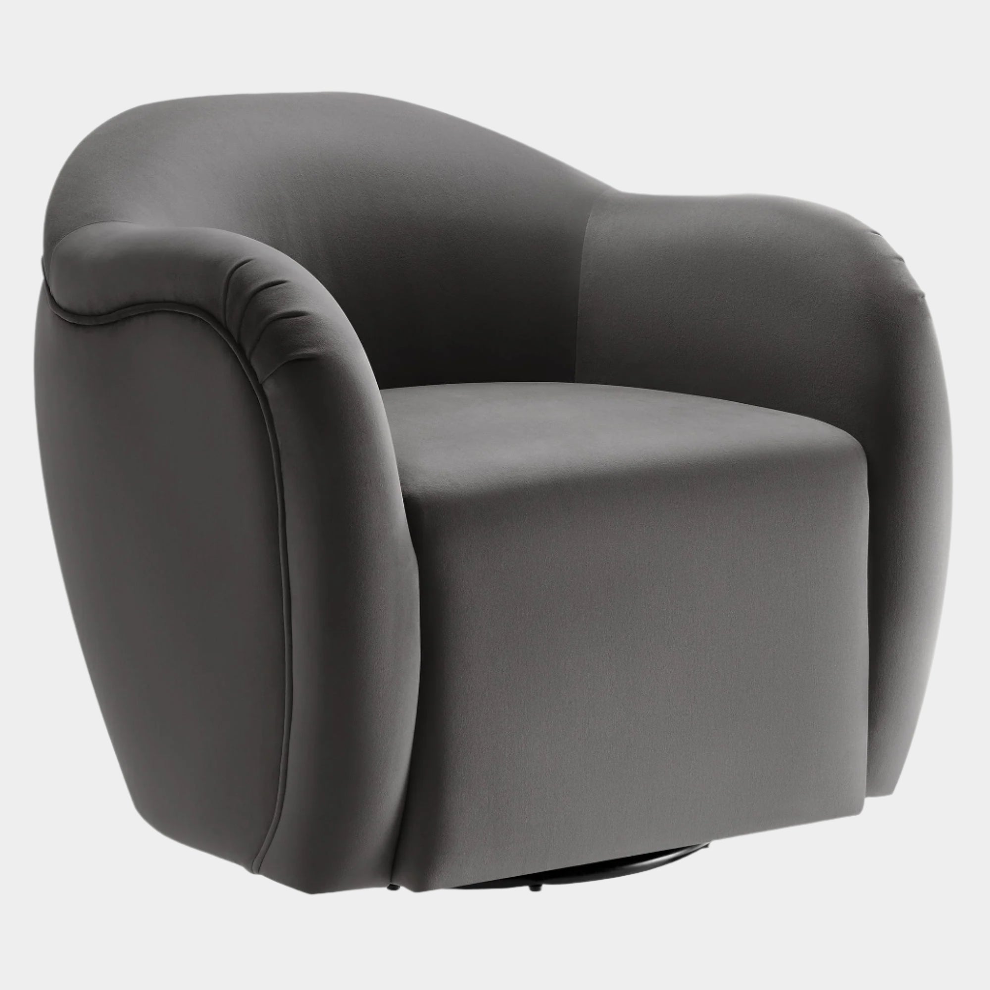 Compose Performance Velvet Swivel Armchair