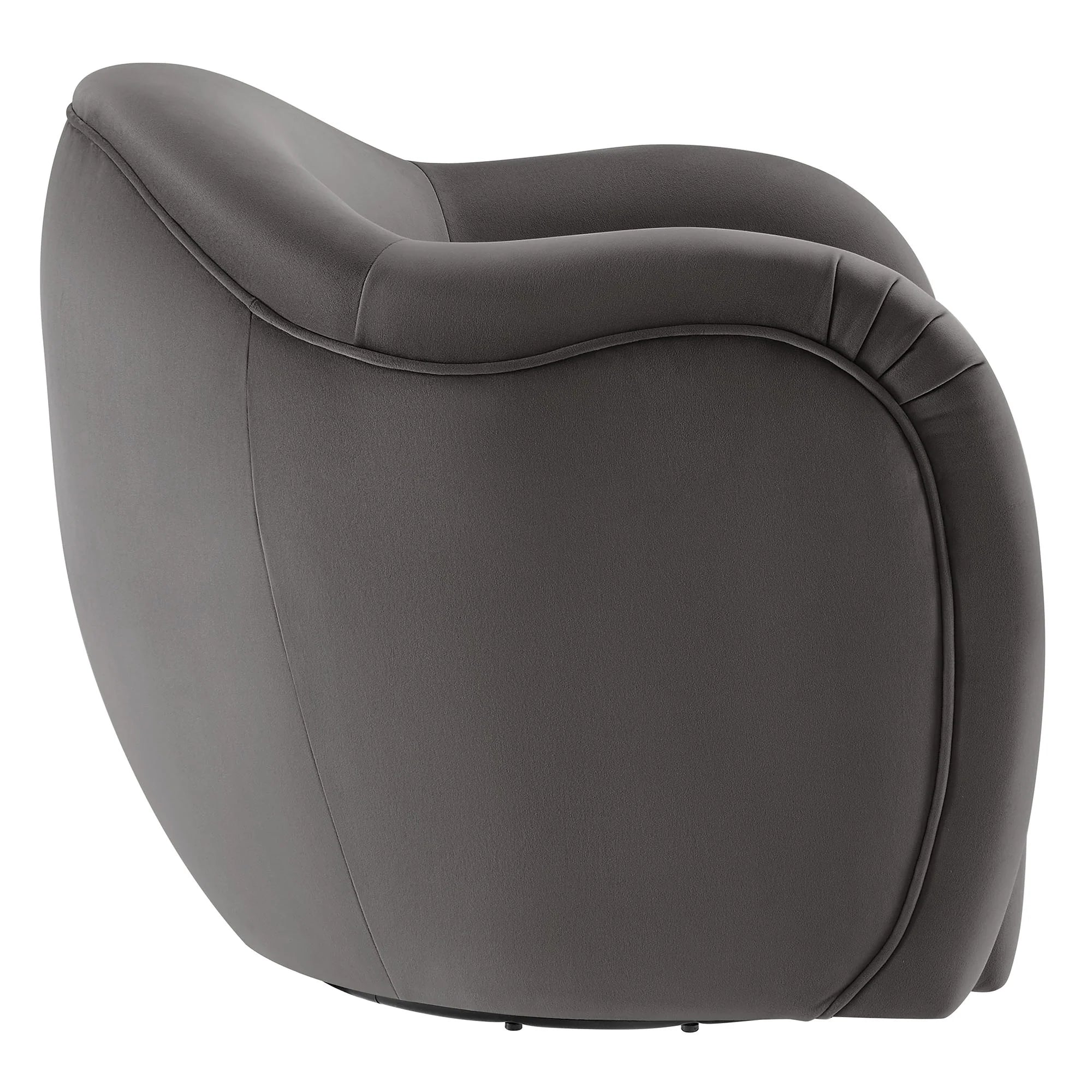 Compose Performance Velvet Swivel Armchair