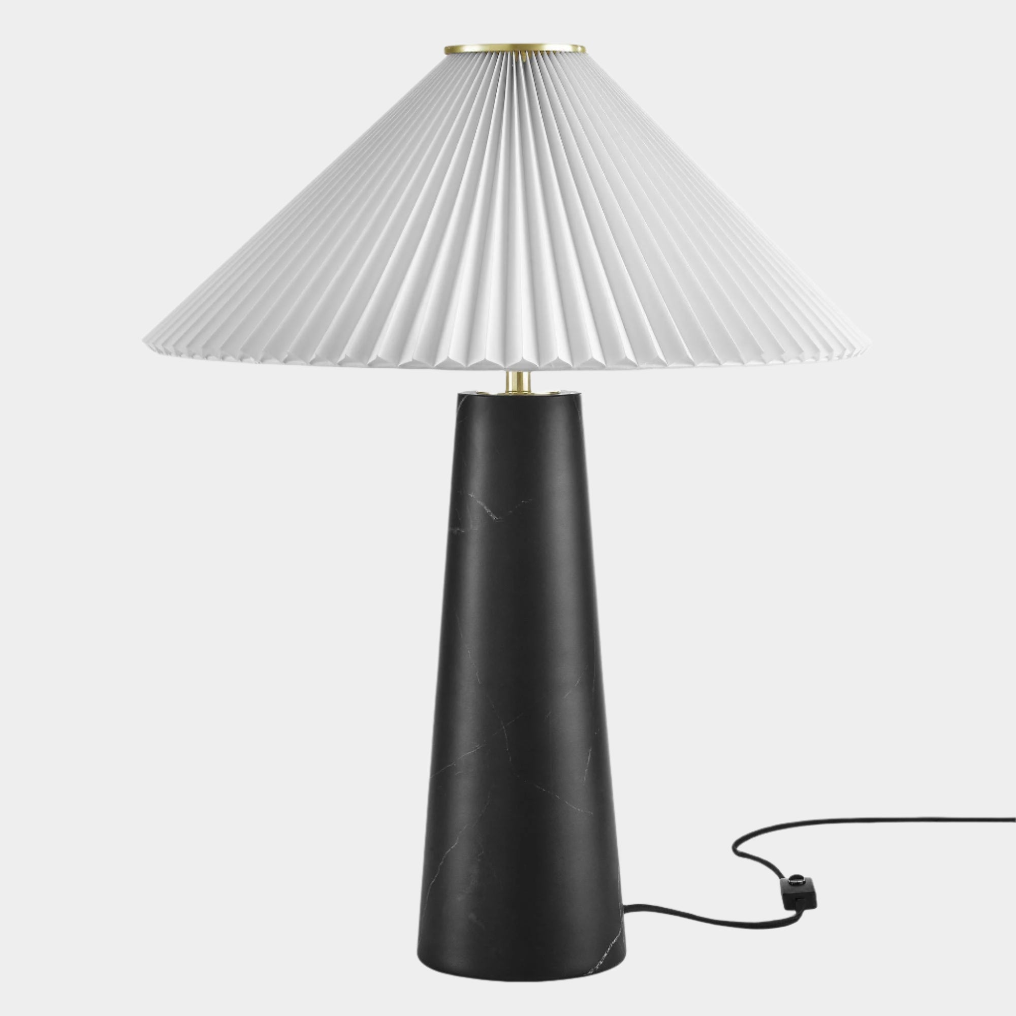 Lampe de table en marbre Nera