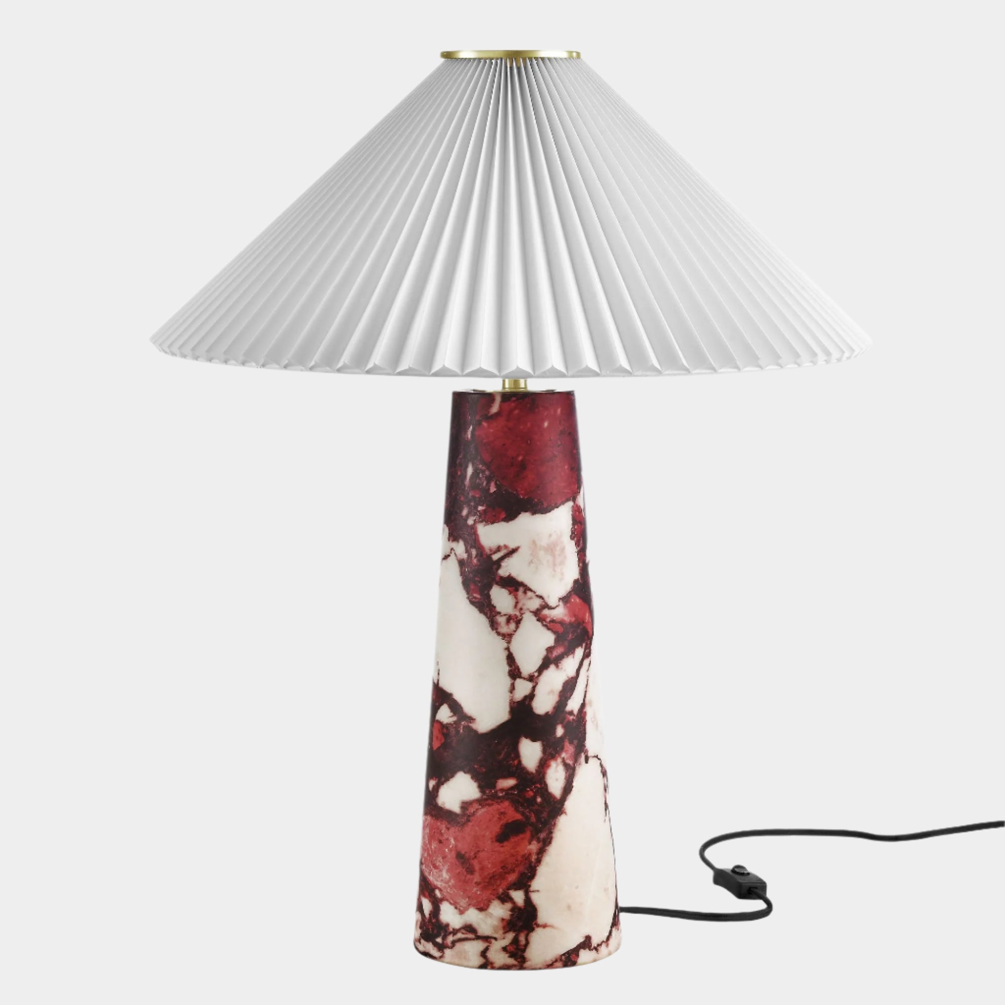 Lampe de table en marbre Nera