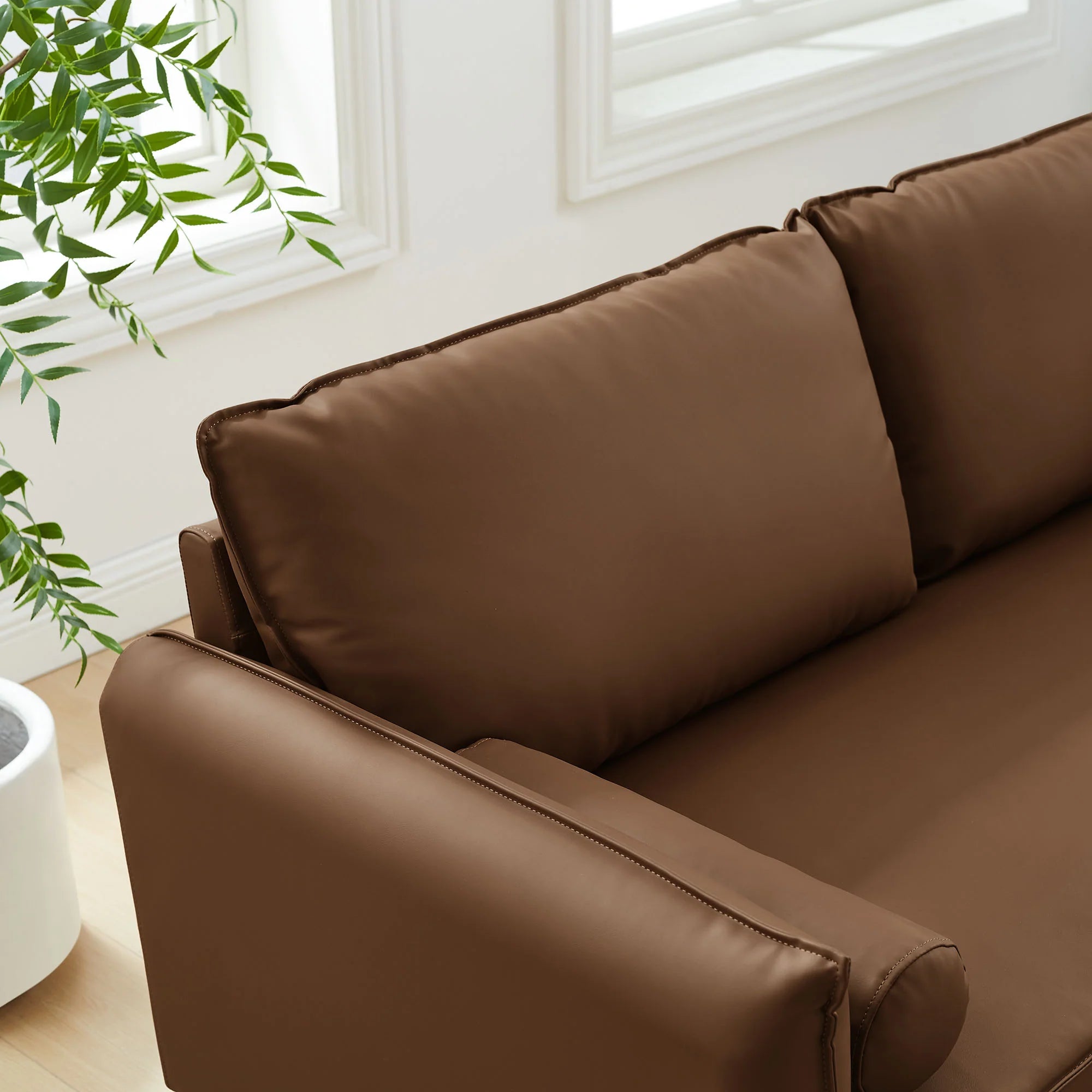 Revive Upholstered Vegan Leather Sofa