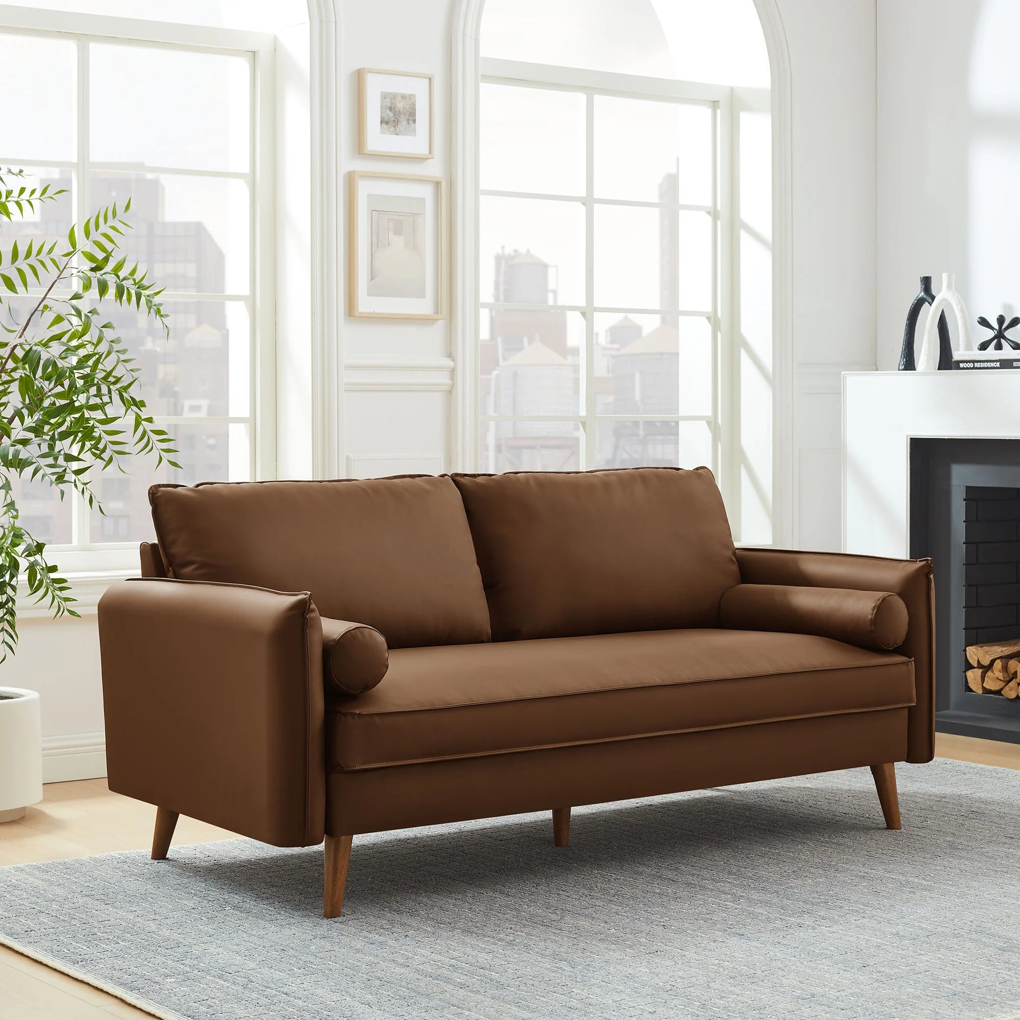 Revive Upholstered Vegan Leather Sofa