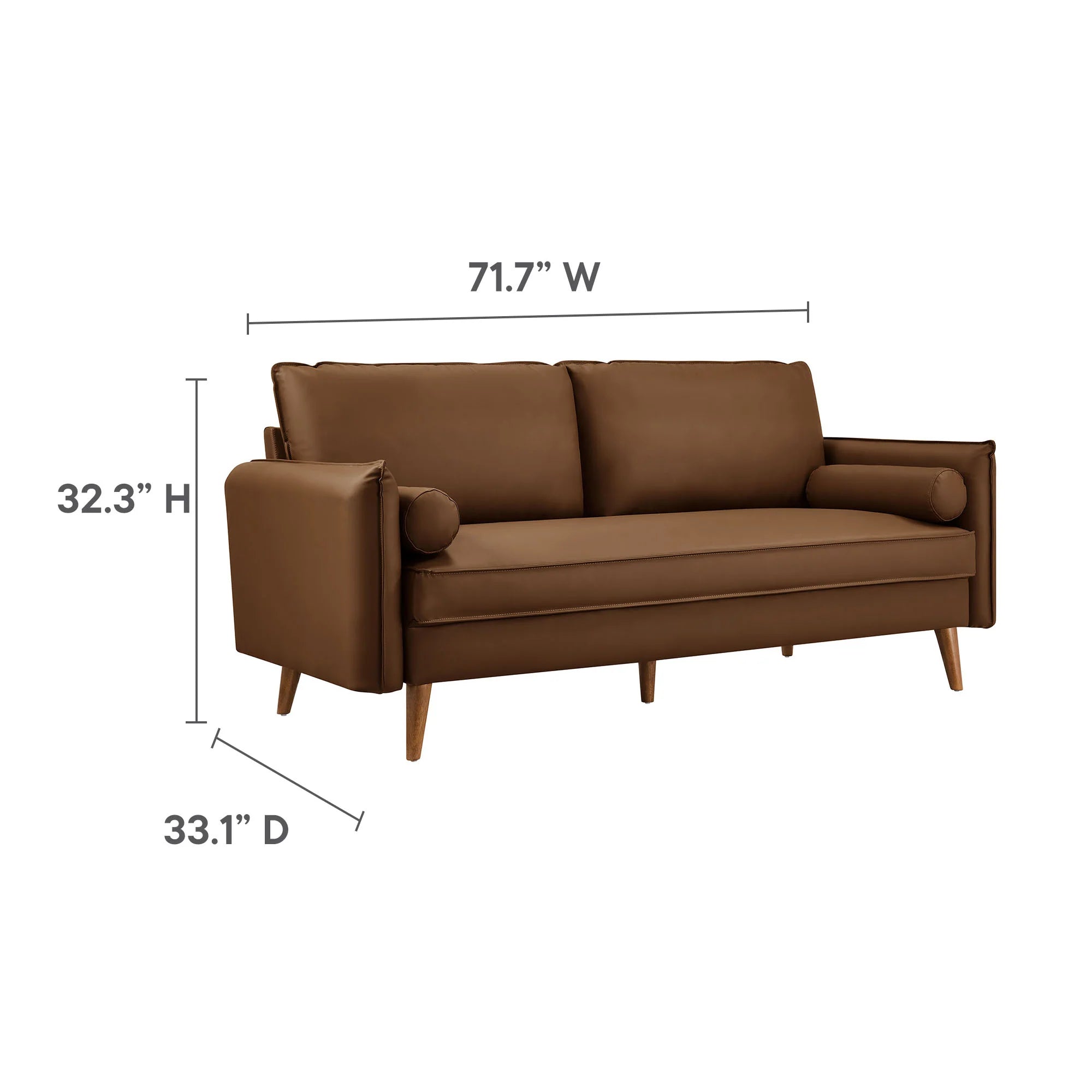 Revive Upholstered Vegan Leather Sofa