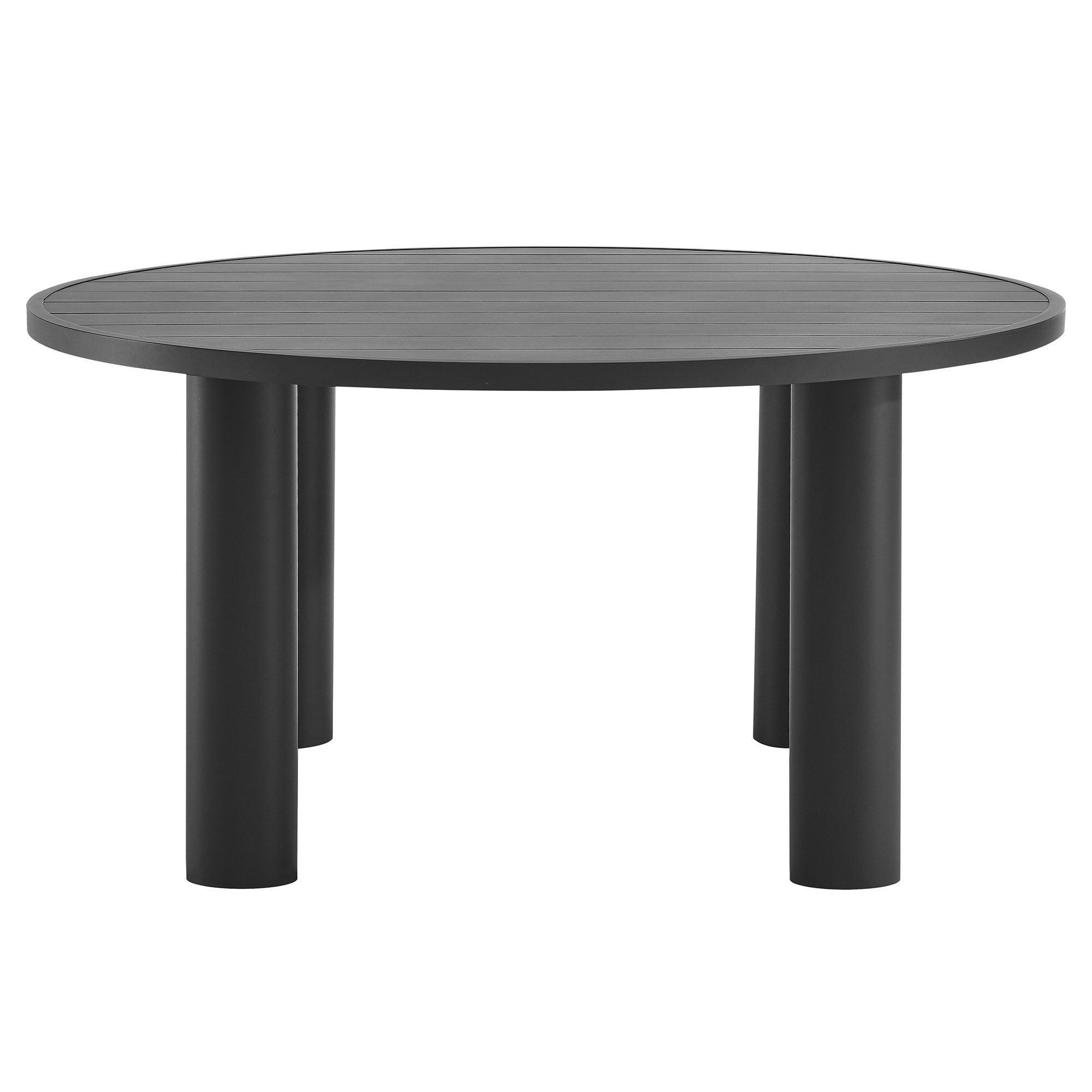 Ensemble de 5 tables à manger et chaises rondes en aluminium pour patio extérieur Nautica 