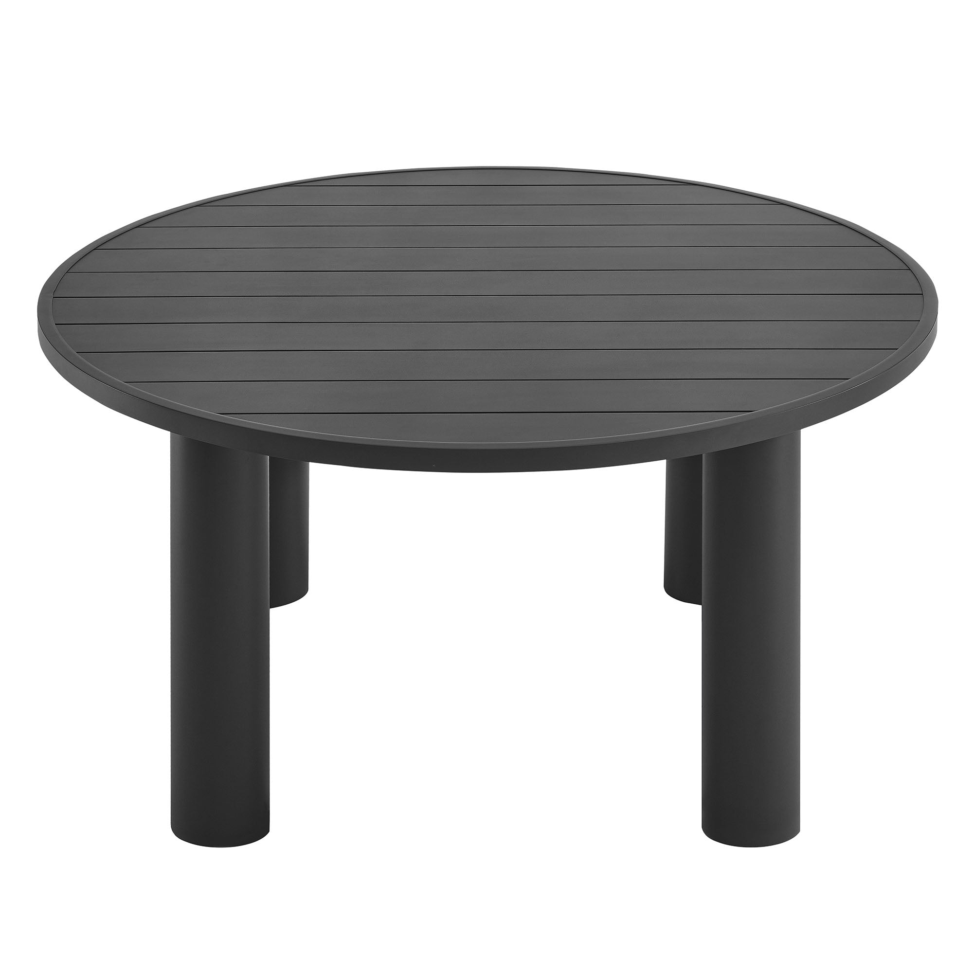 Table à manger ronde en aluminium de 60 po pour patio extérieur Nautica 