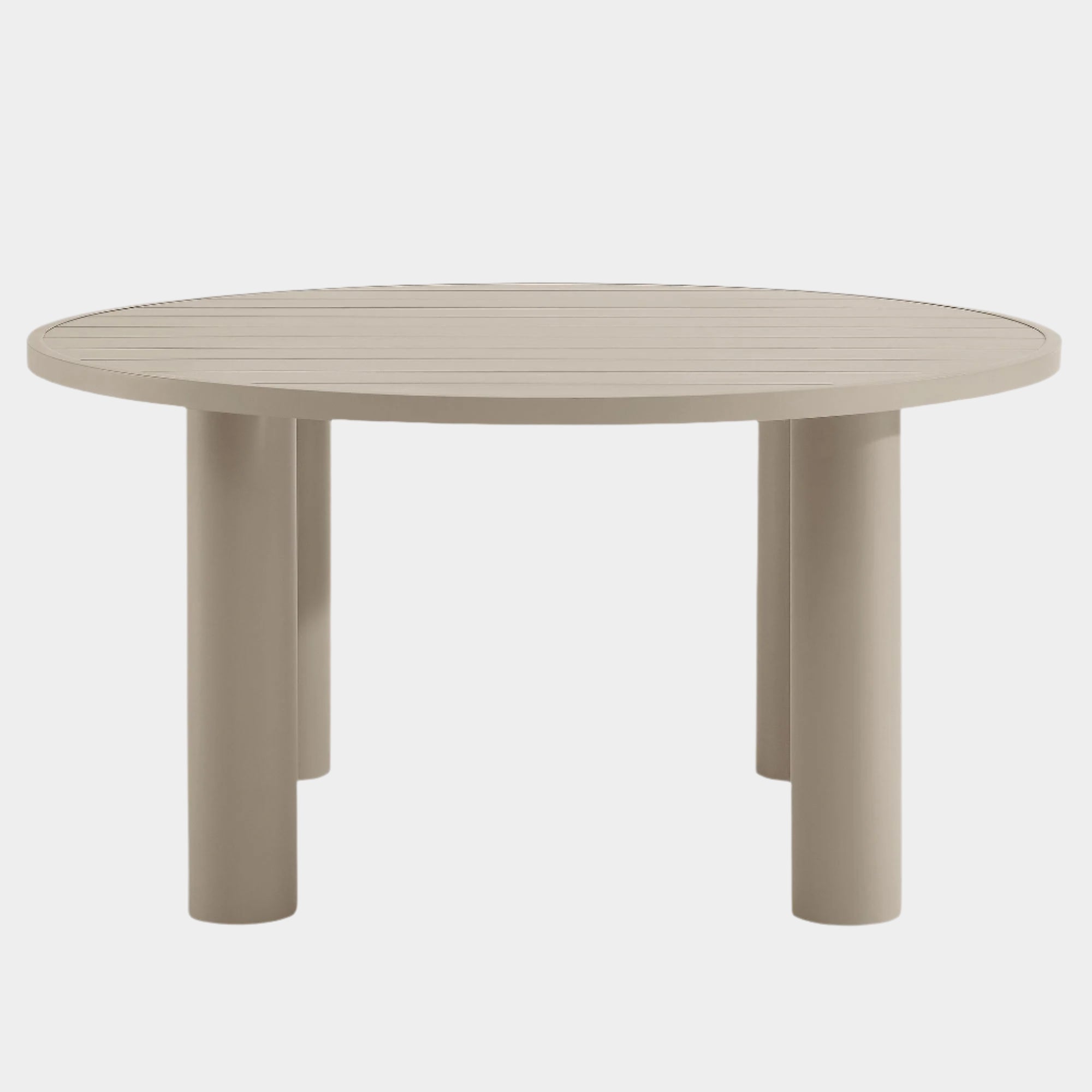 Table à manger ronde en aluminium de 60 po pour patio extérieur Nautica 