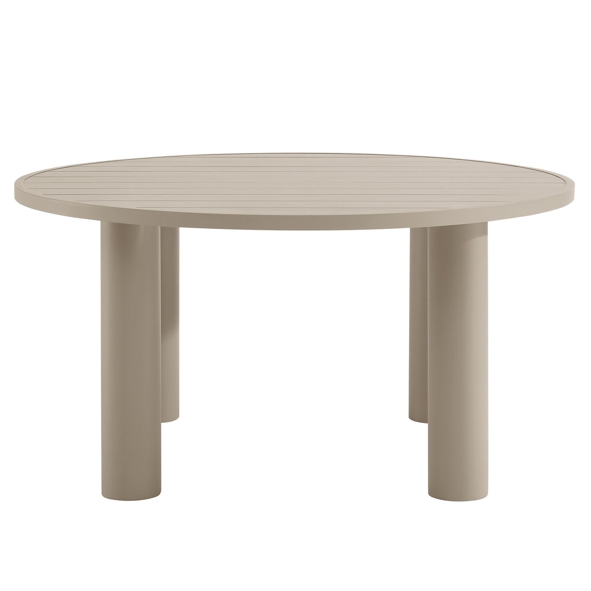 Ensemble de 5 tables à manger et chaises rondes en aluminium pour patio extérieur Nautica 