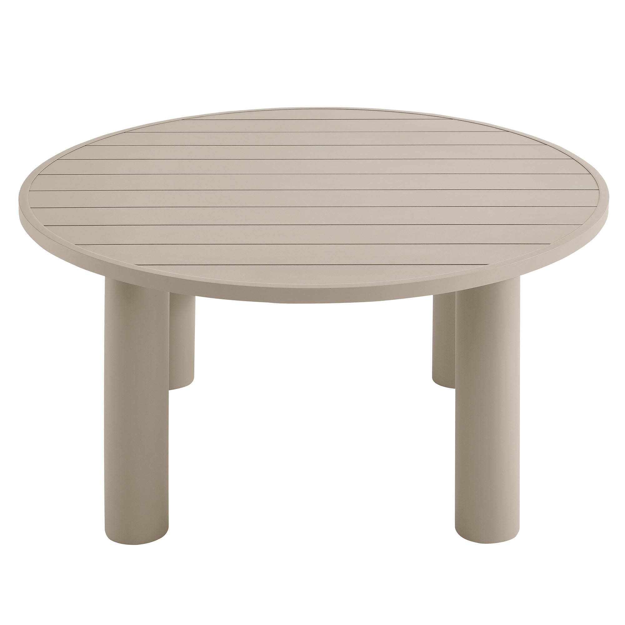 Table à manger ronde en aluminium de 60 po pour patio extérieur Nautica 