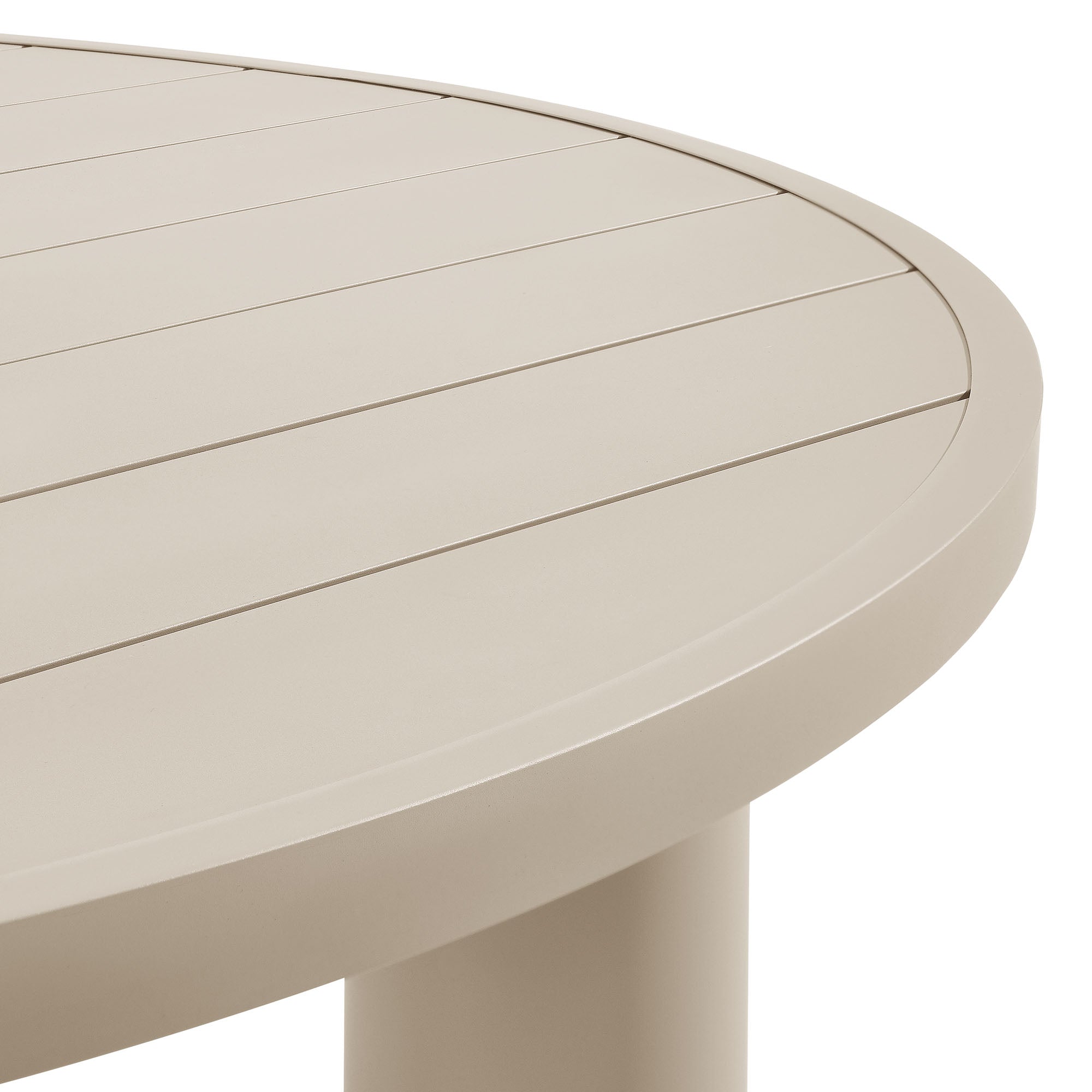 Table à manger ronde en aluminium de 60 po pour patio extérieur Nautica 