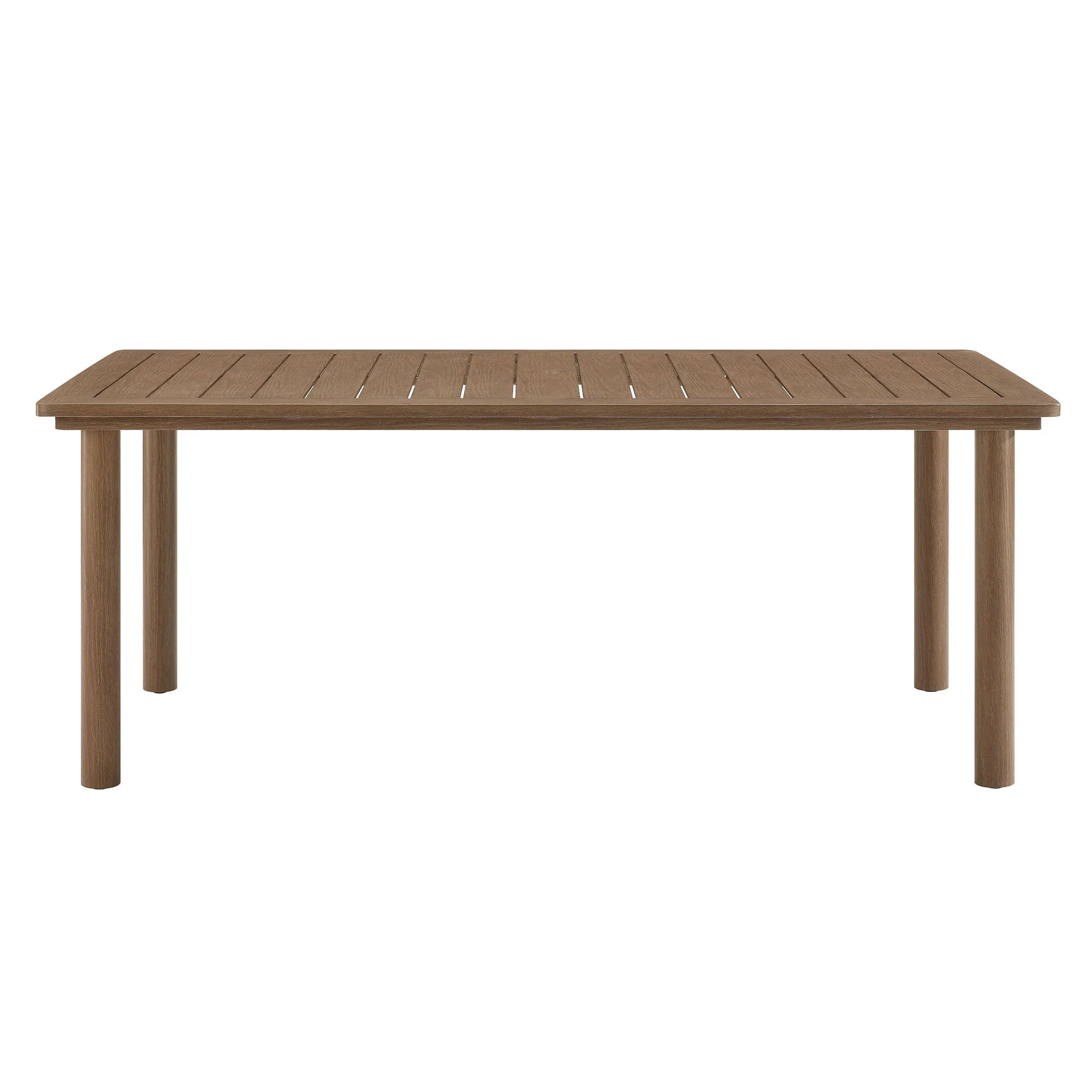 Abacus 7-Piece Rectangular Outdoor Patio Aluminum Dining Table Set