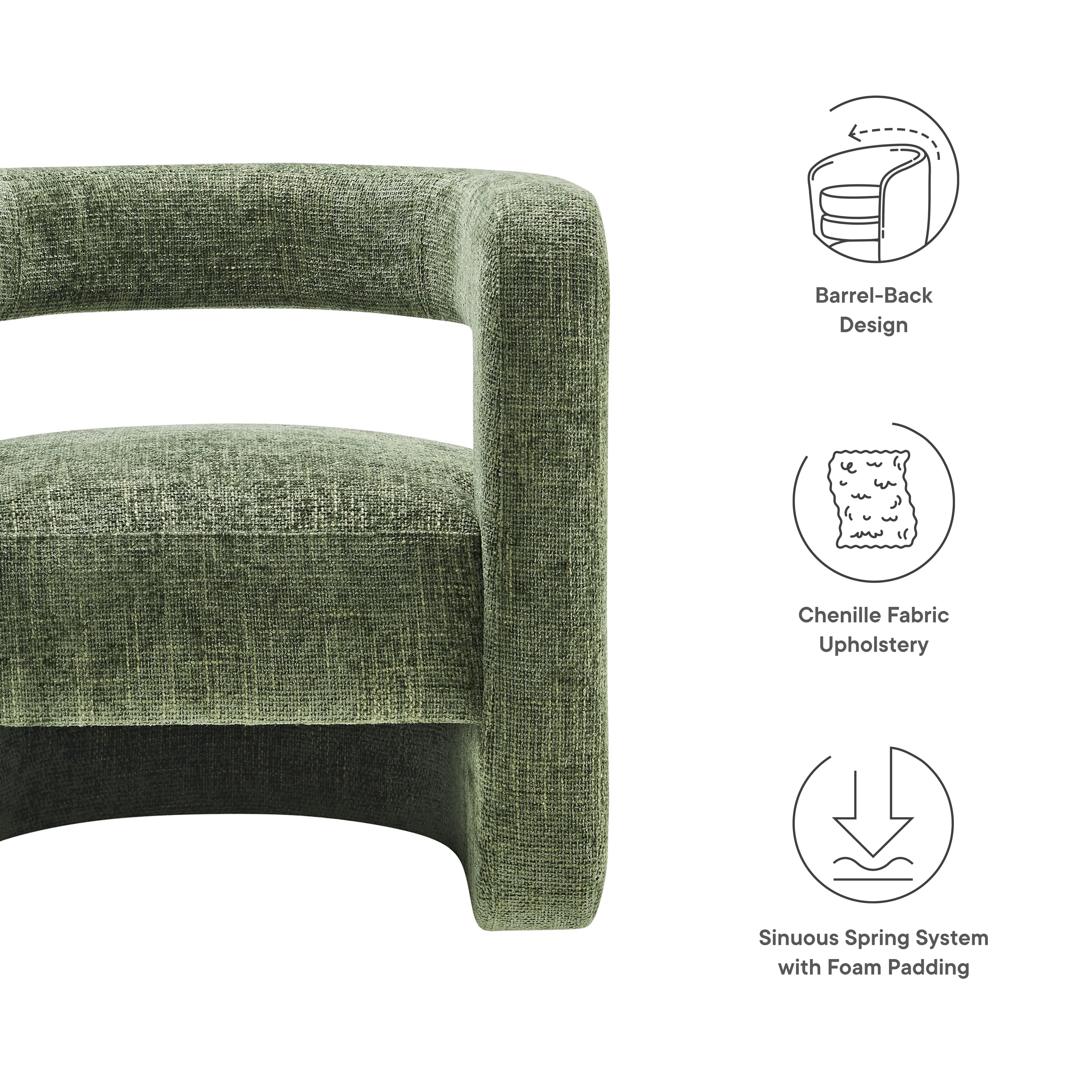 Jaylin Upholstered Chenille Accent Chair