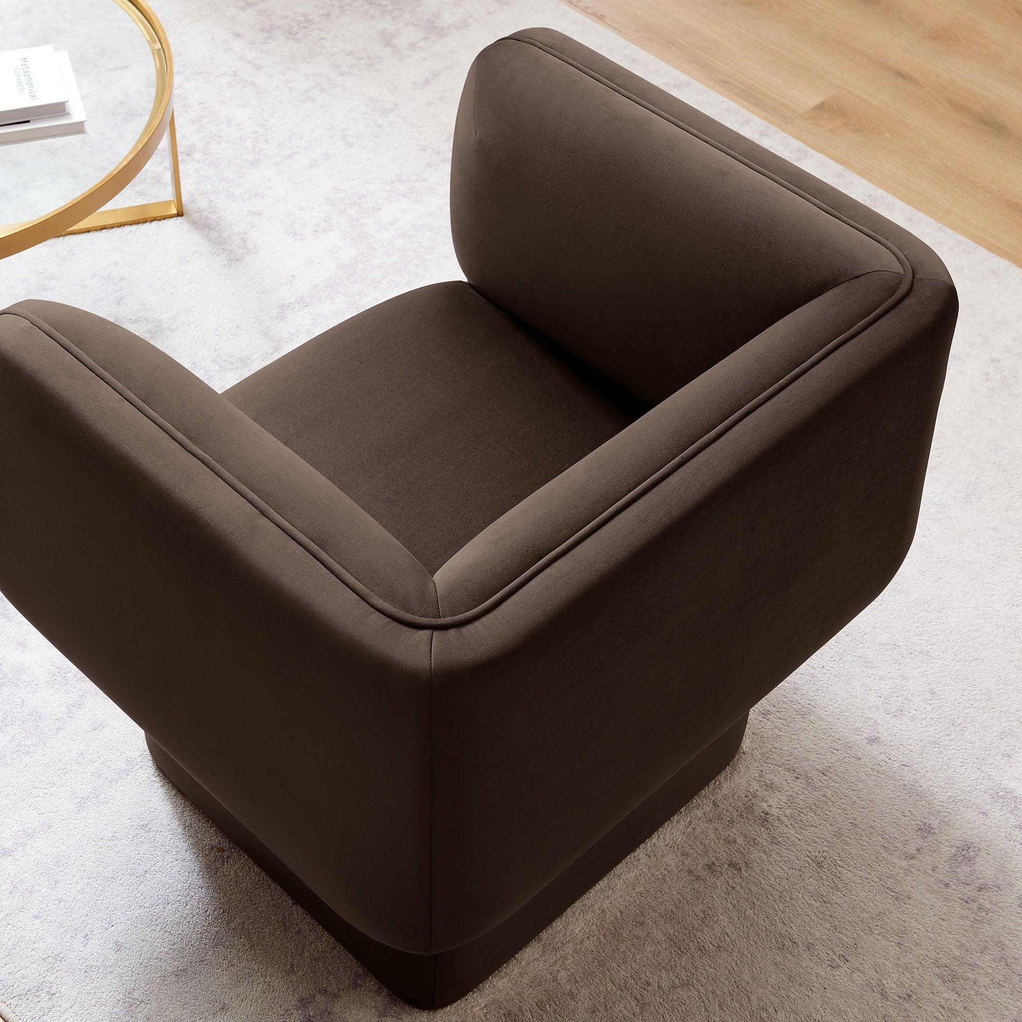 Tate Performance Velvet Accent Chair