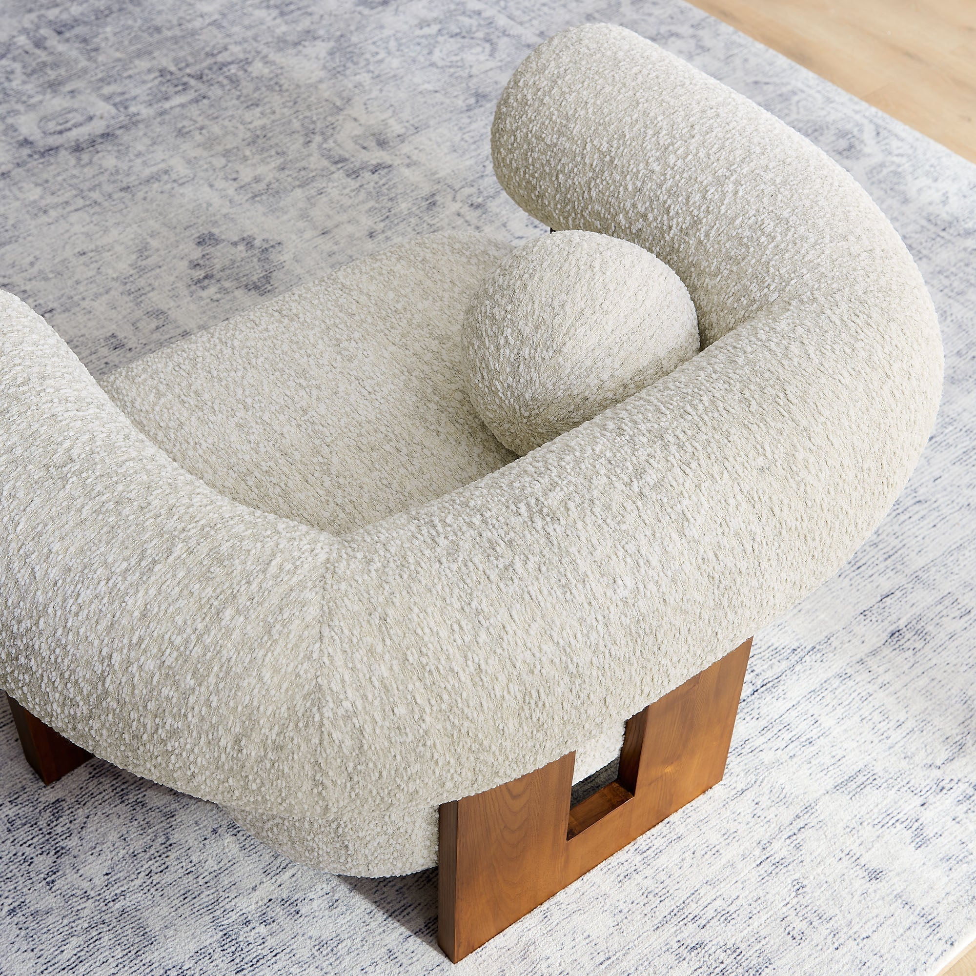 Fauteuil d'appoint Jace Boucle