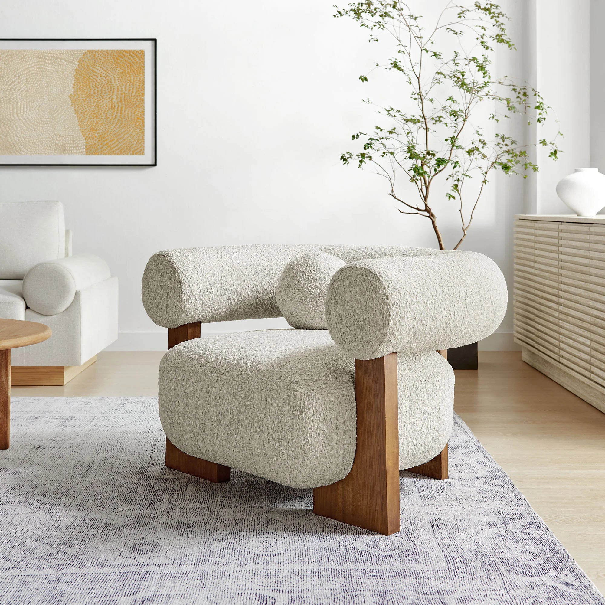 Fauteuil d'appoint Jace Boucle