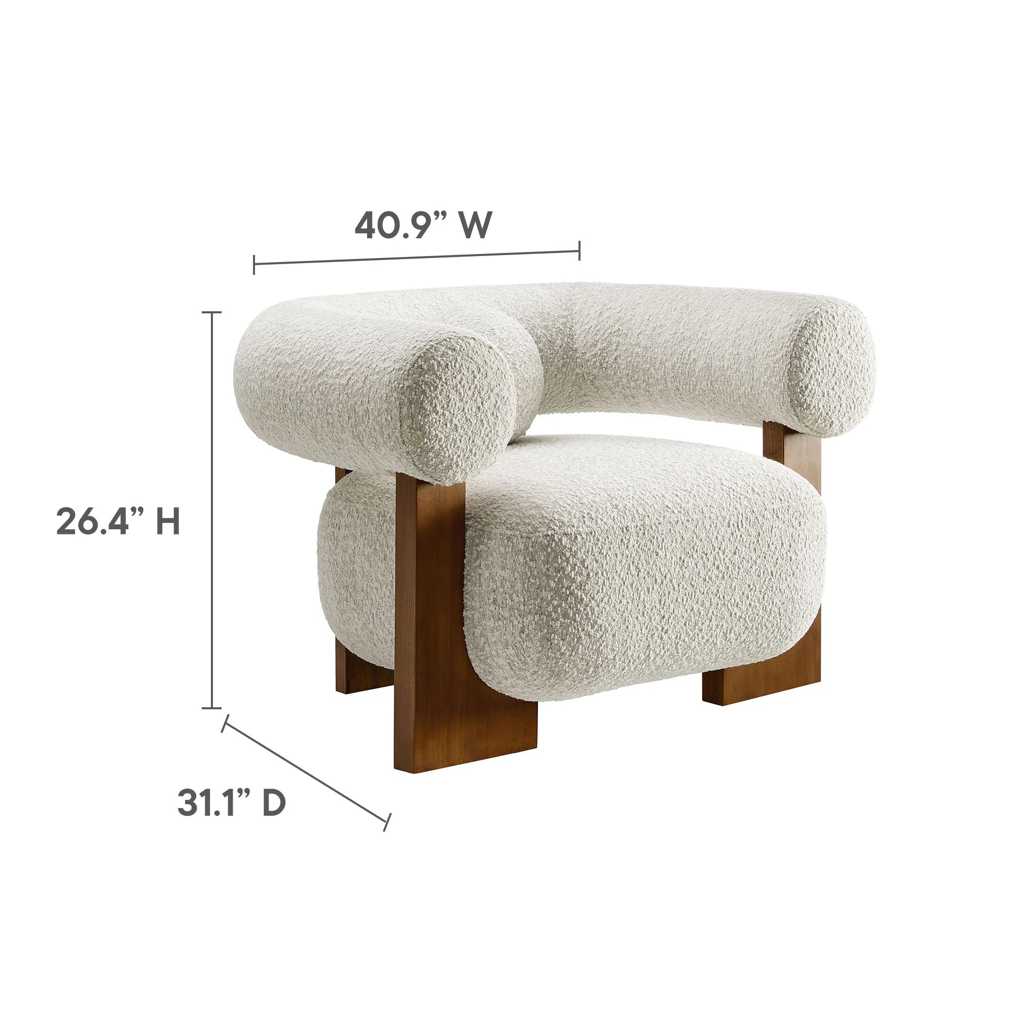 Fauteuil d'appoint Jace Boucle