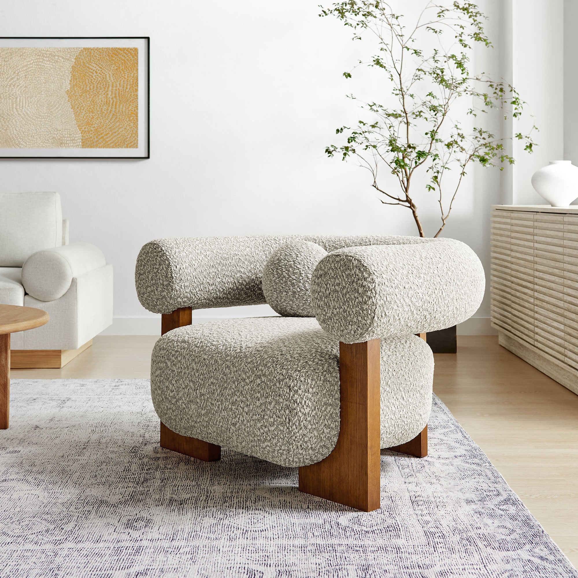 Fauteuil d'appoint Jace Boucle