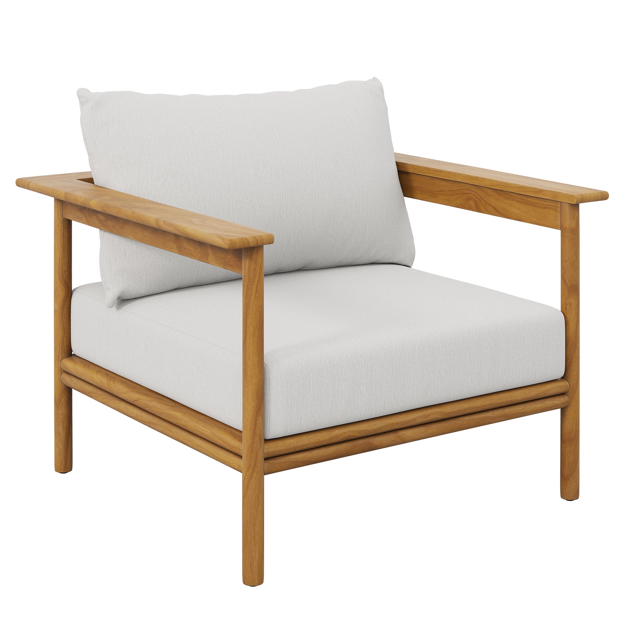 Wren Outdoor Patio Teak Wood Armchair Set