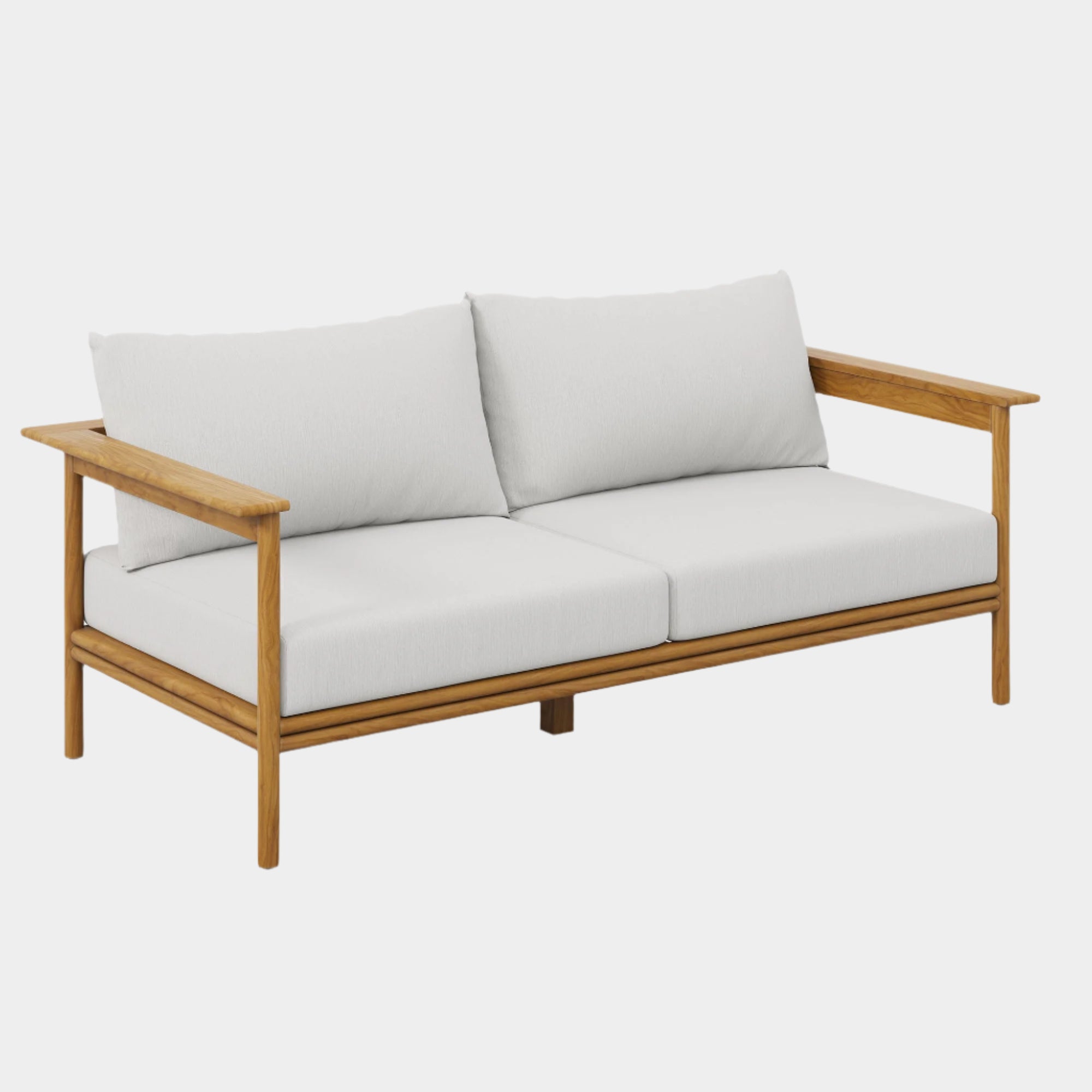 Wren Outdoor Patio Teak Wood Sofa