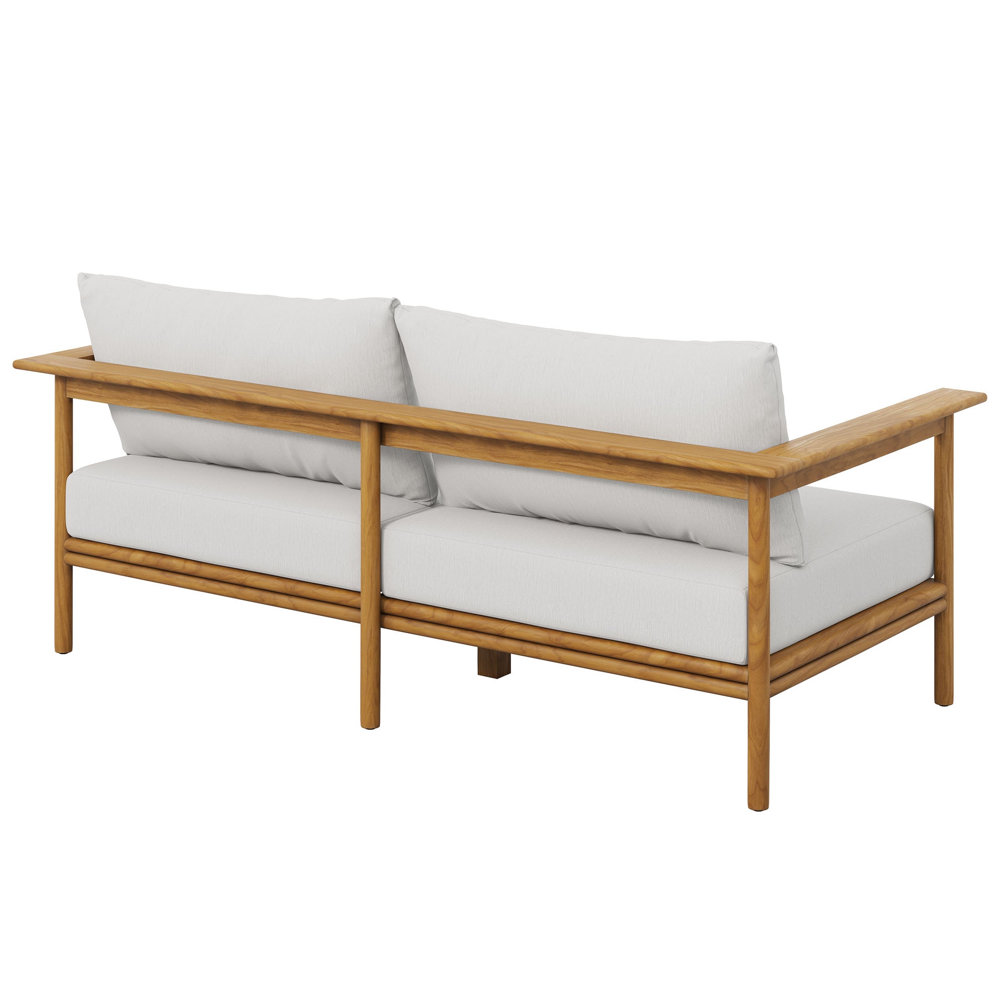 Wren Outdoor Patio Teak Wood Sofa