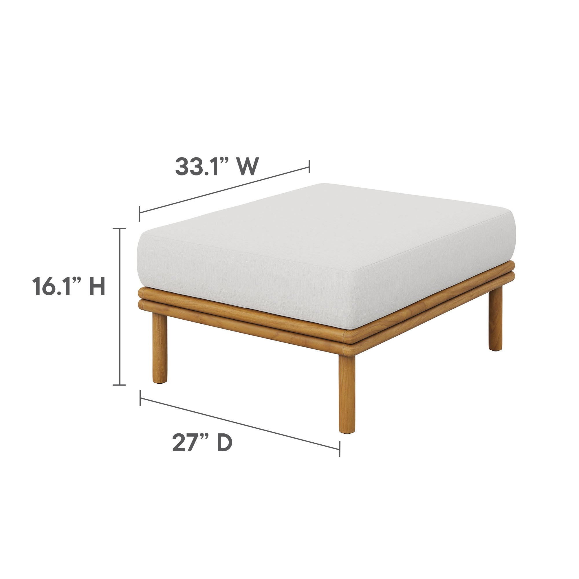 Wren 6-Piece Outdoor Patio Teak Wood Furniture Set