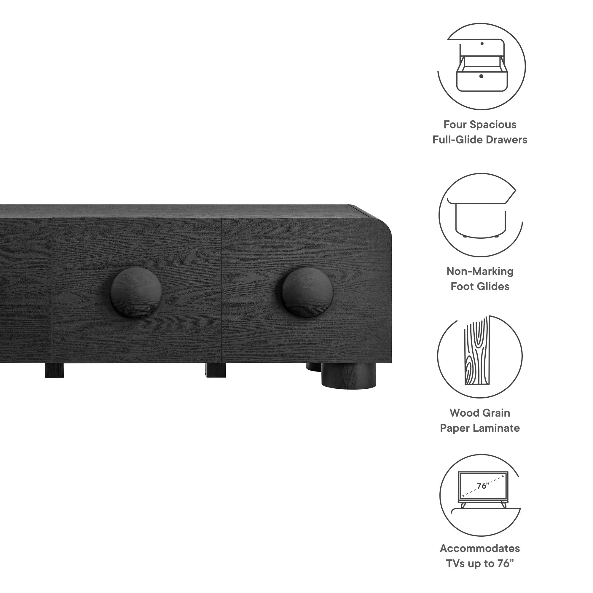 Sonnet 69" Low Profile TV Stand