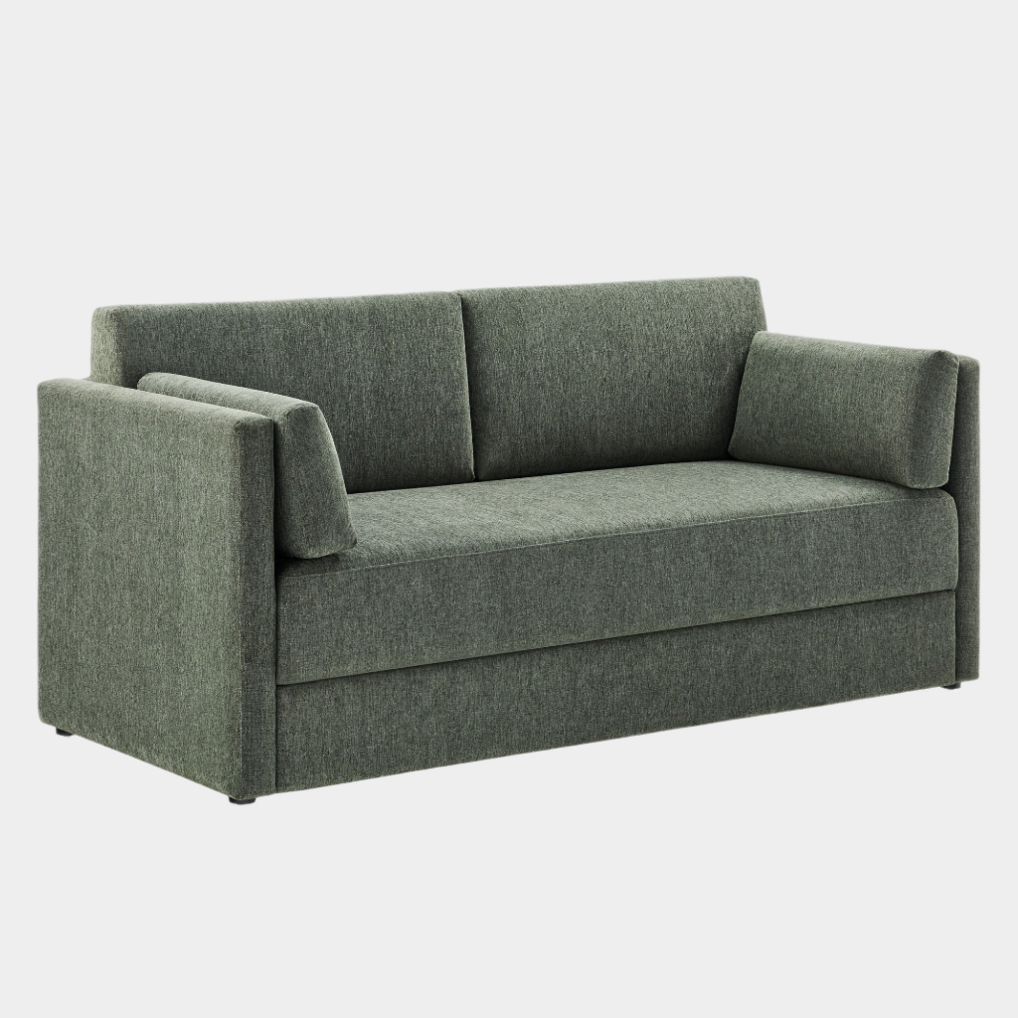 Linden Upholstered Heathered Chenille Sofa