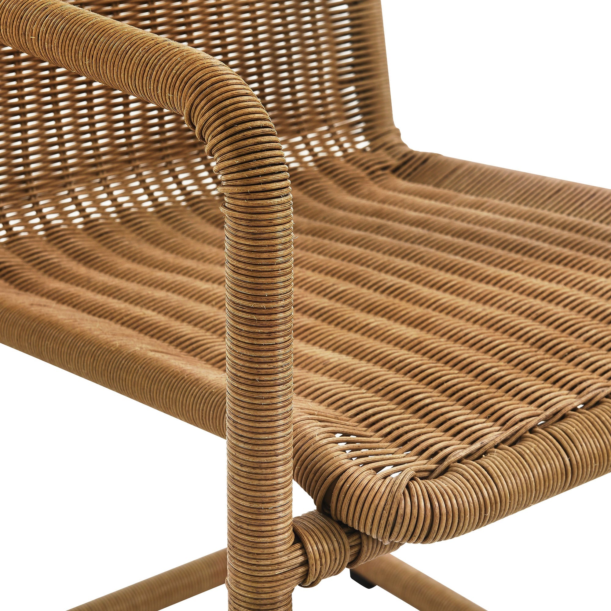 bacus Outdoor Patio Wicker Dining Chairs Set of 2