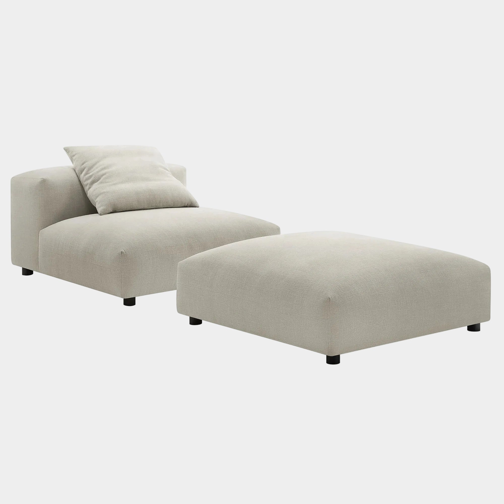 Fauteuil en tissu rembourré Engage