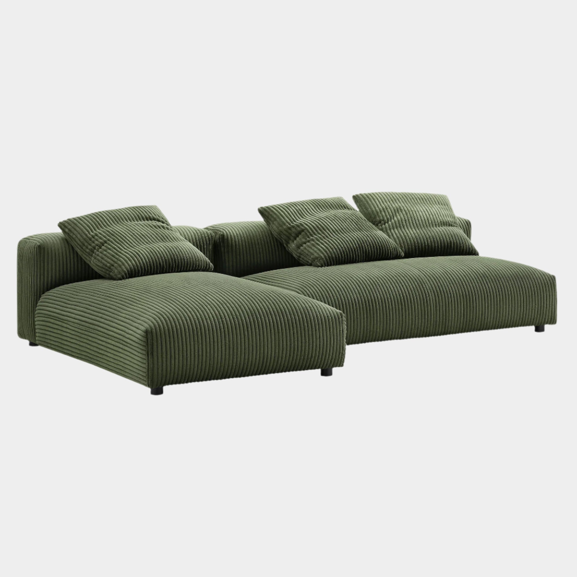 Chaise sans accoudoirs rembourrée en duvet Commix