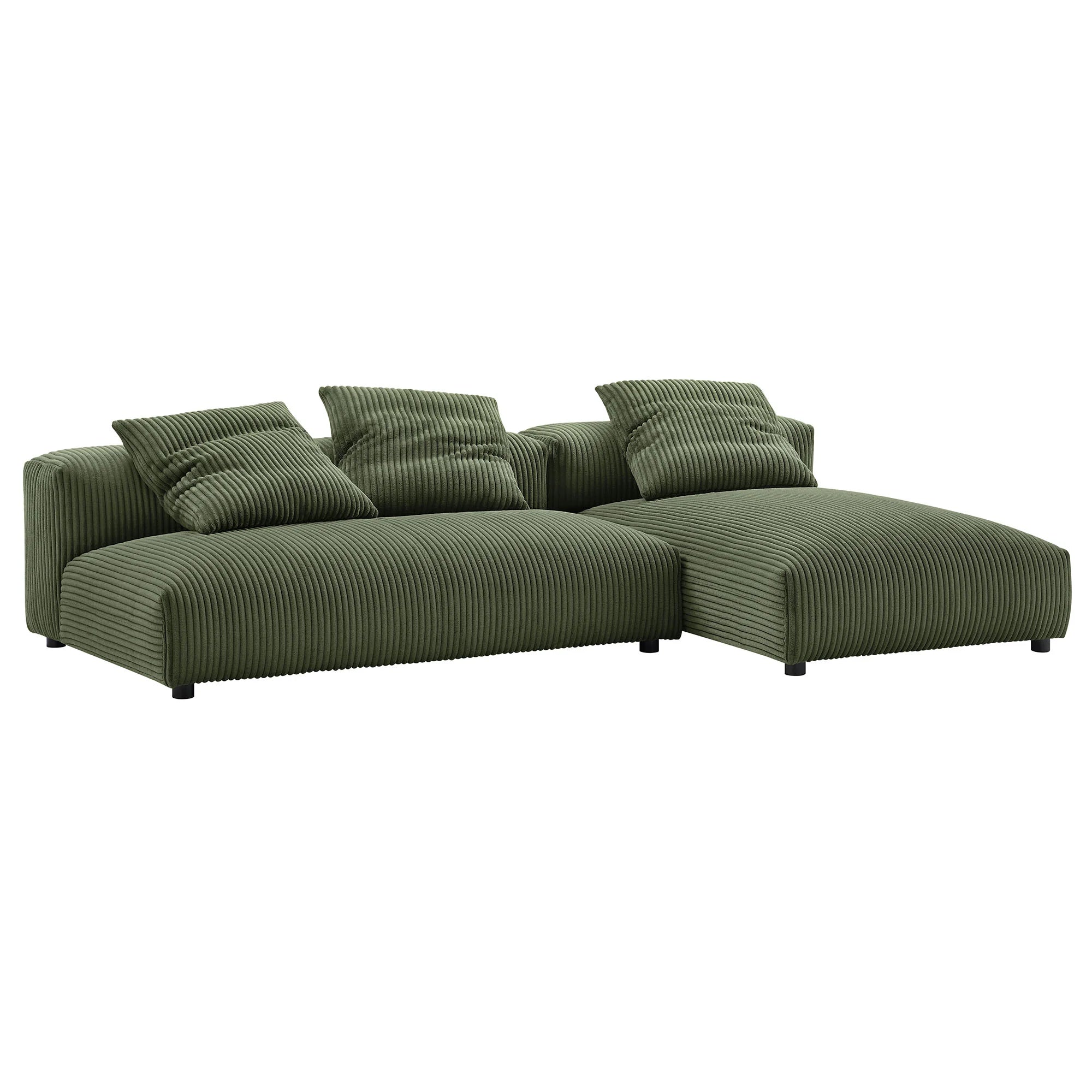 Chaise sans accoudoirs rembourrée en duvet Commix
