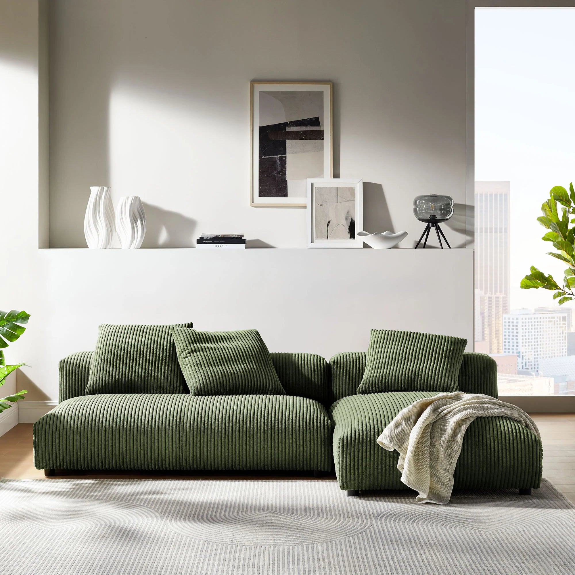 Chaise sans accoudoirs rembourrée en duvet Commix