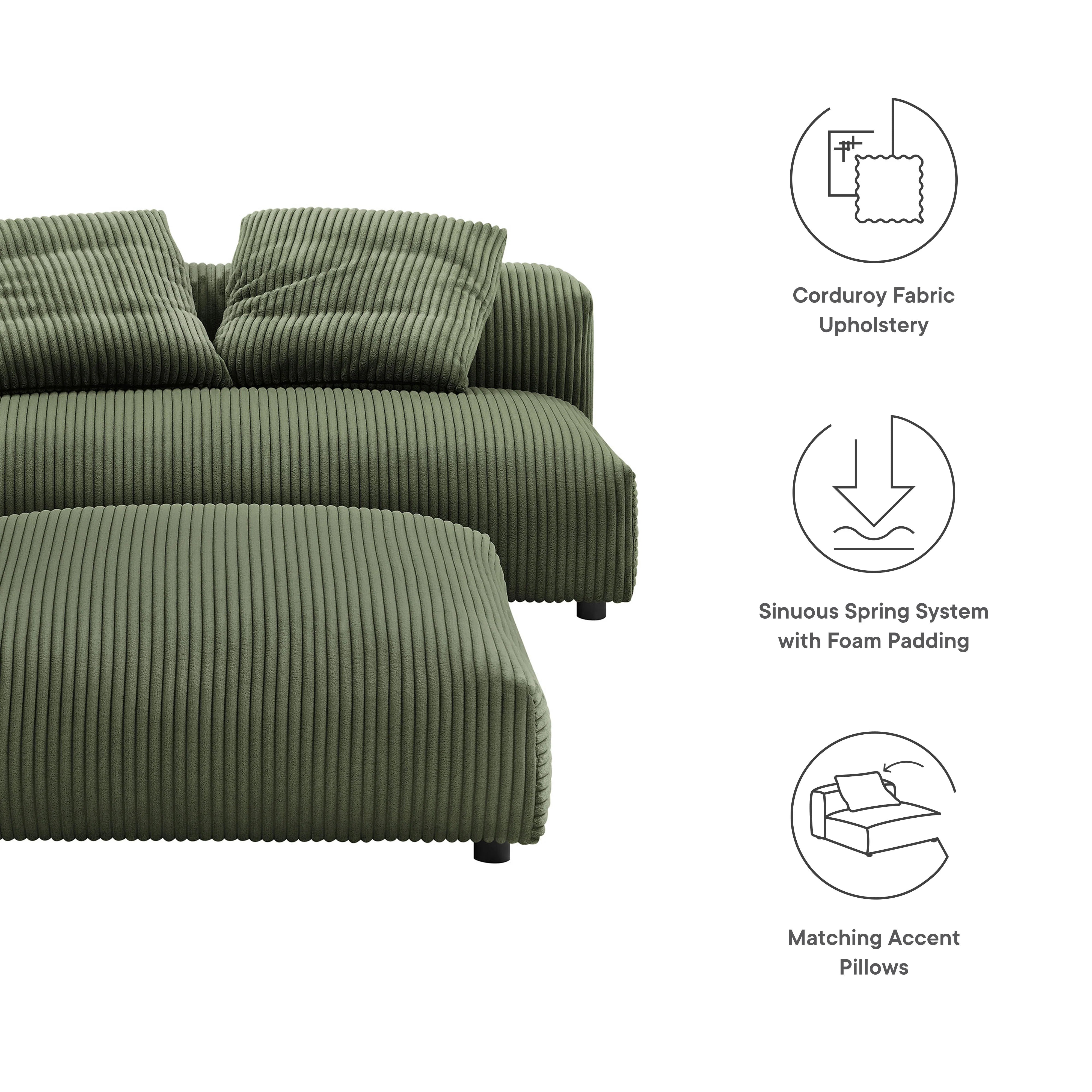 Chaise sans accoudoirs rembourrée en duvet Commix