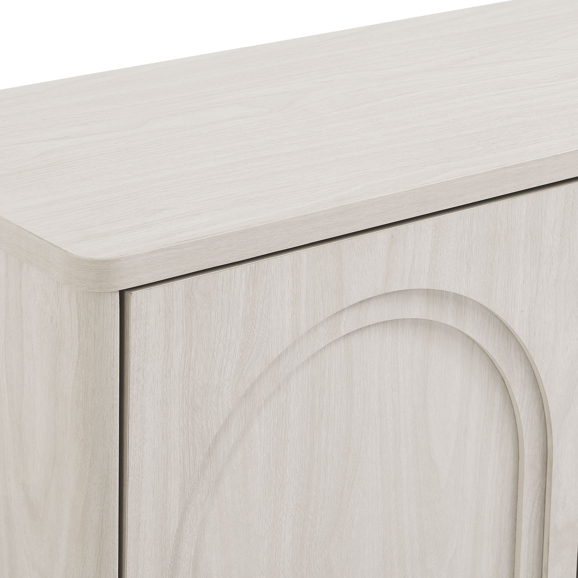 Flux Arched 3-Door Sideboard in White Wash