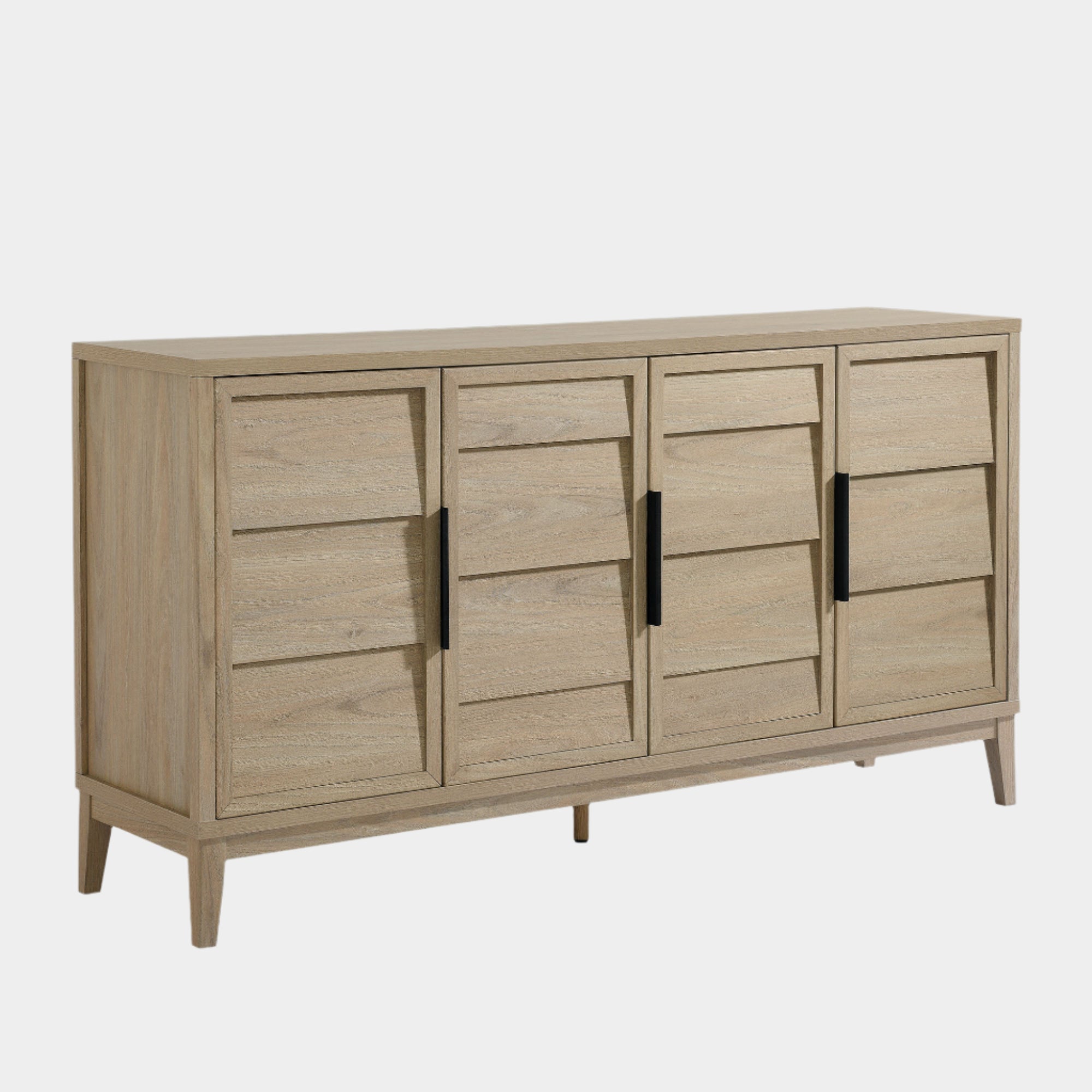 Sinya 4-Door Sideboard in Light Oak