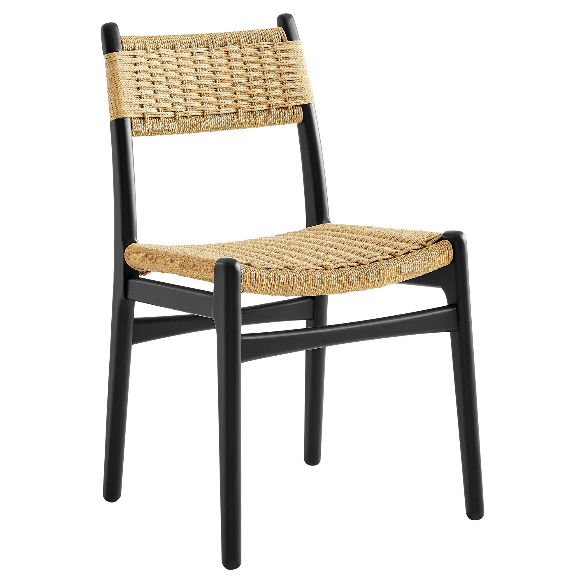 Wynn Rope and Wood Dining Side Chairs Set of 2