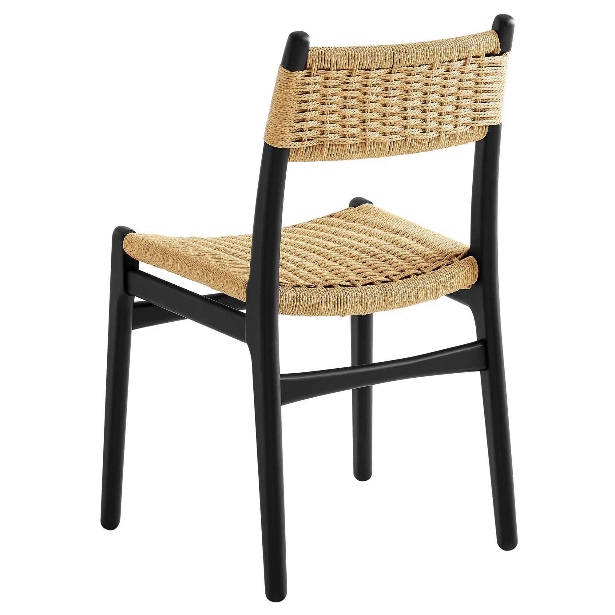 Wynn Rope and Wood Dining Side Chairs Set of 2