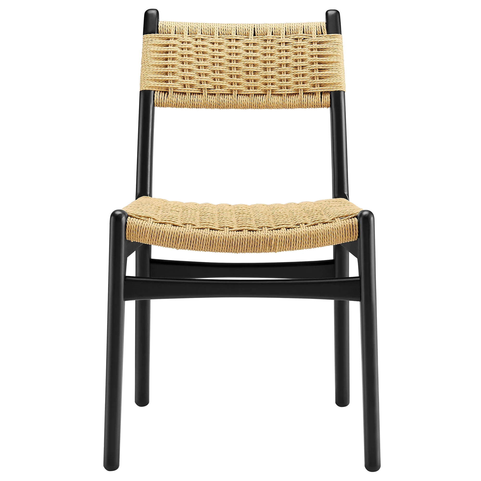 Wynn Rope and Wood Dining Side Chairs Set of 2