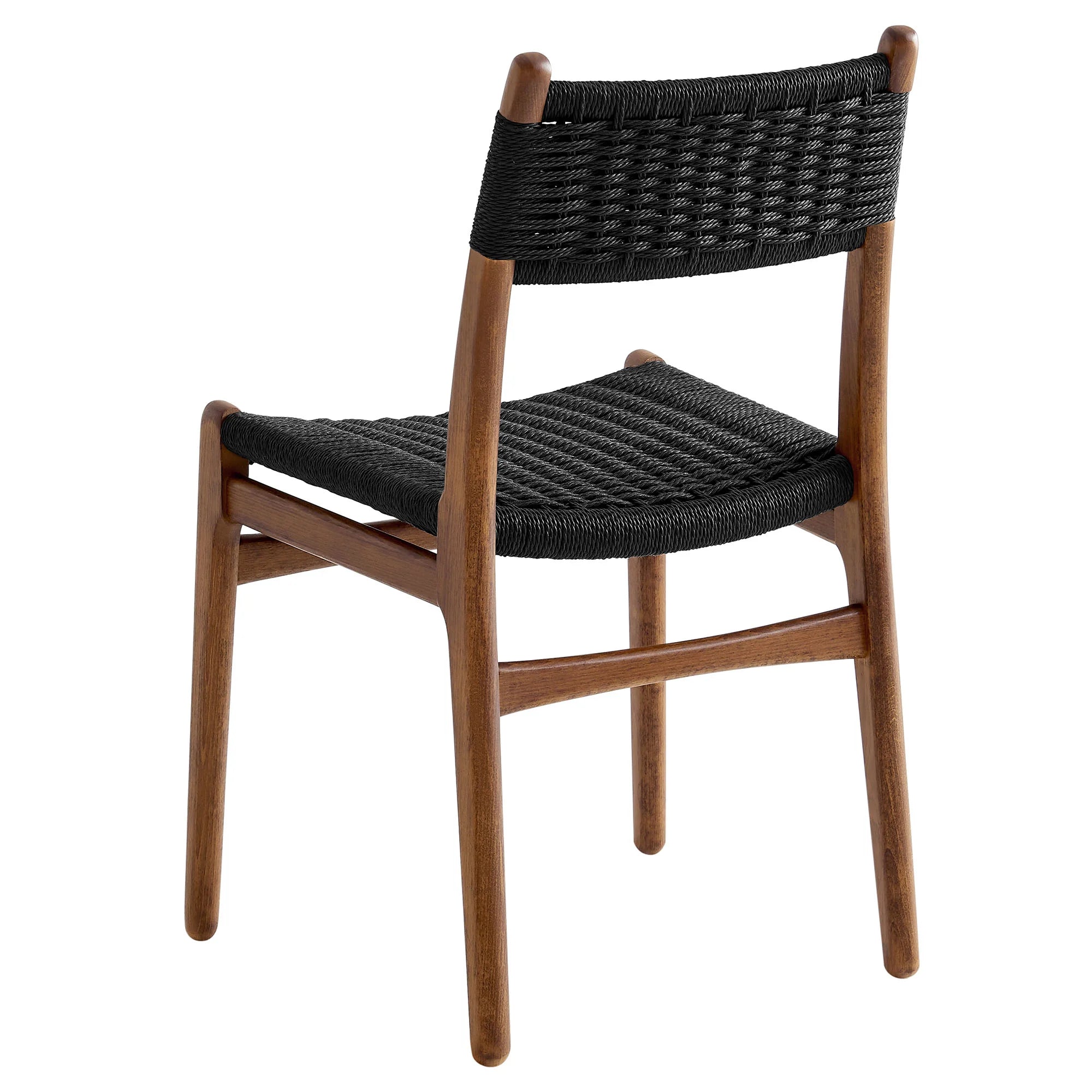 Wynn Rope and Wood Dining Side Chairs Set of 2