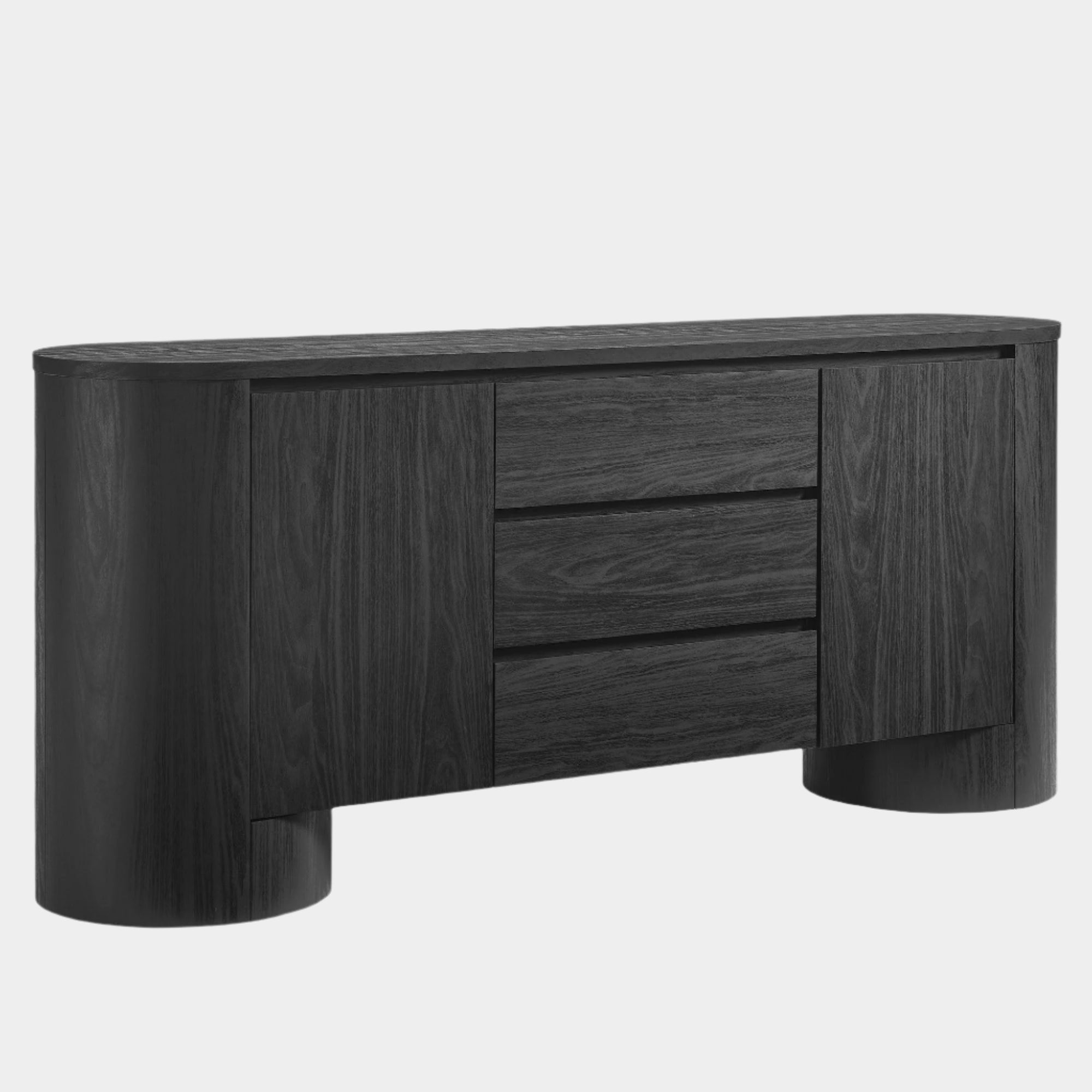 Duval 71" Rounded Sideboard Storage Cabinet