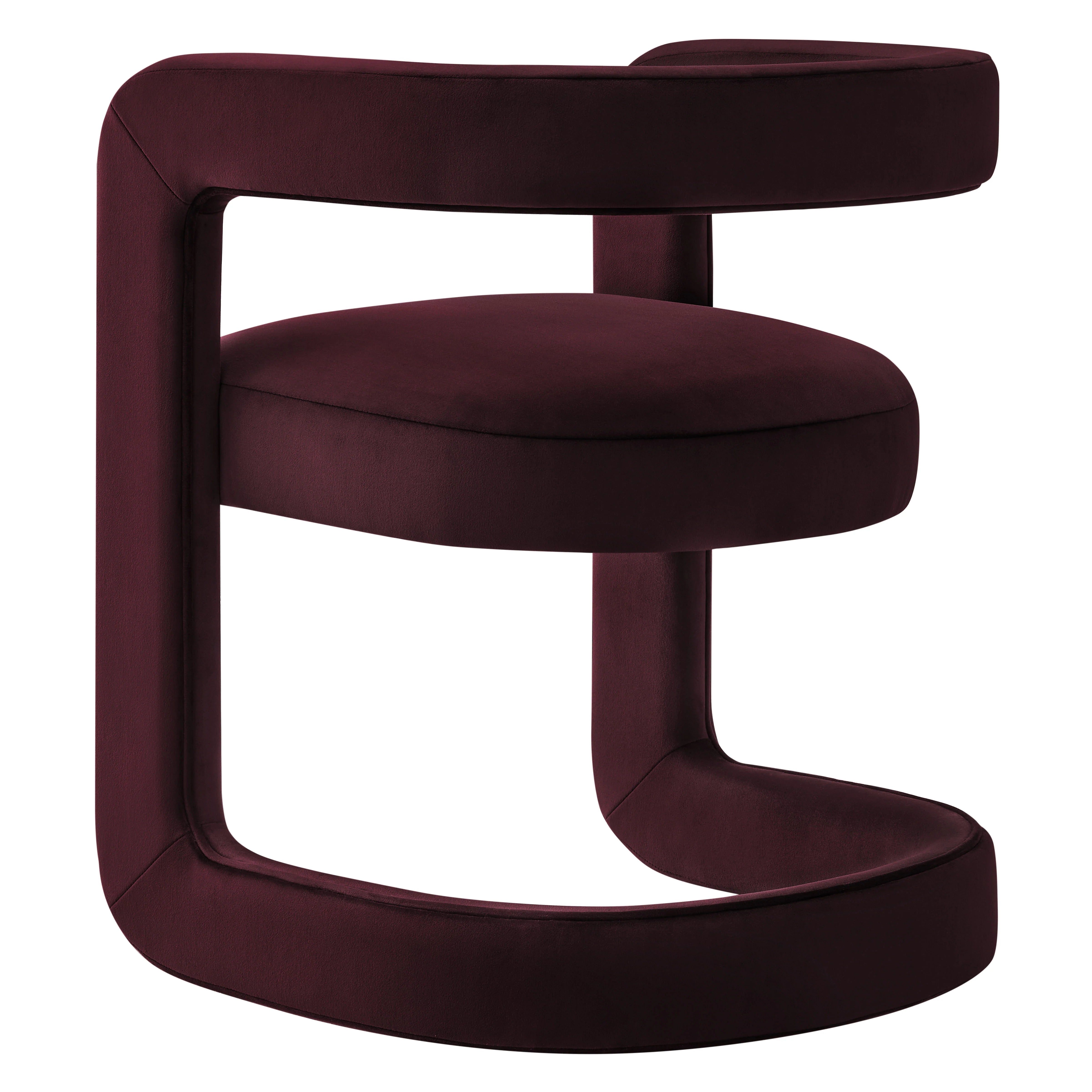 Winslow Barrel Performance Velvet Dining Chair