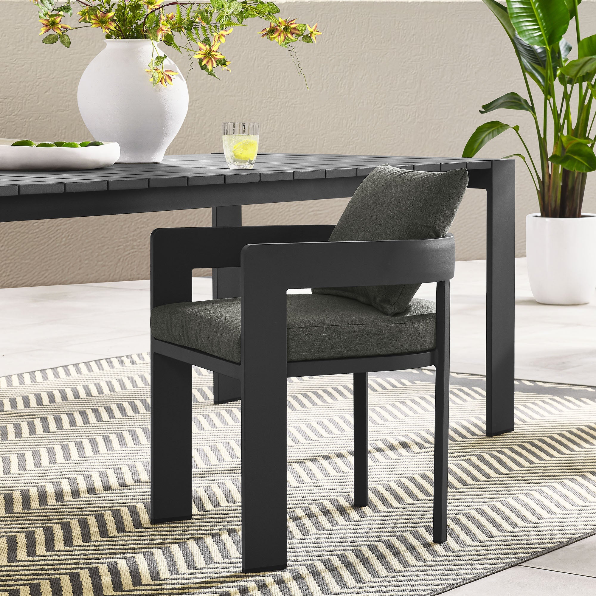 Tahoe Outdoor Patio Aluminum Dining Chair