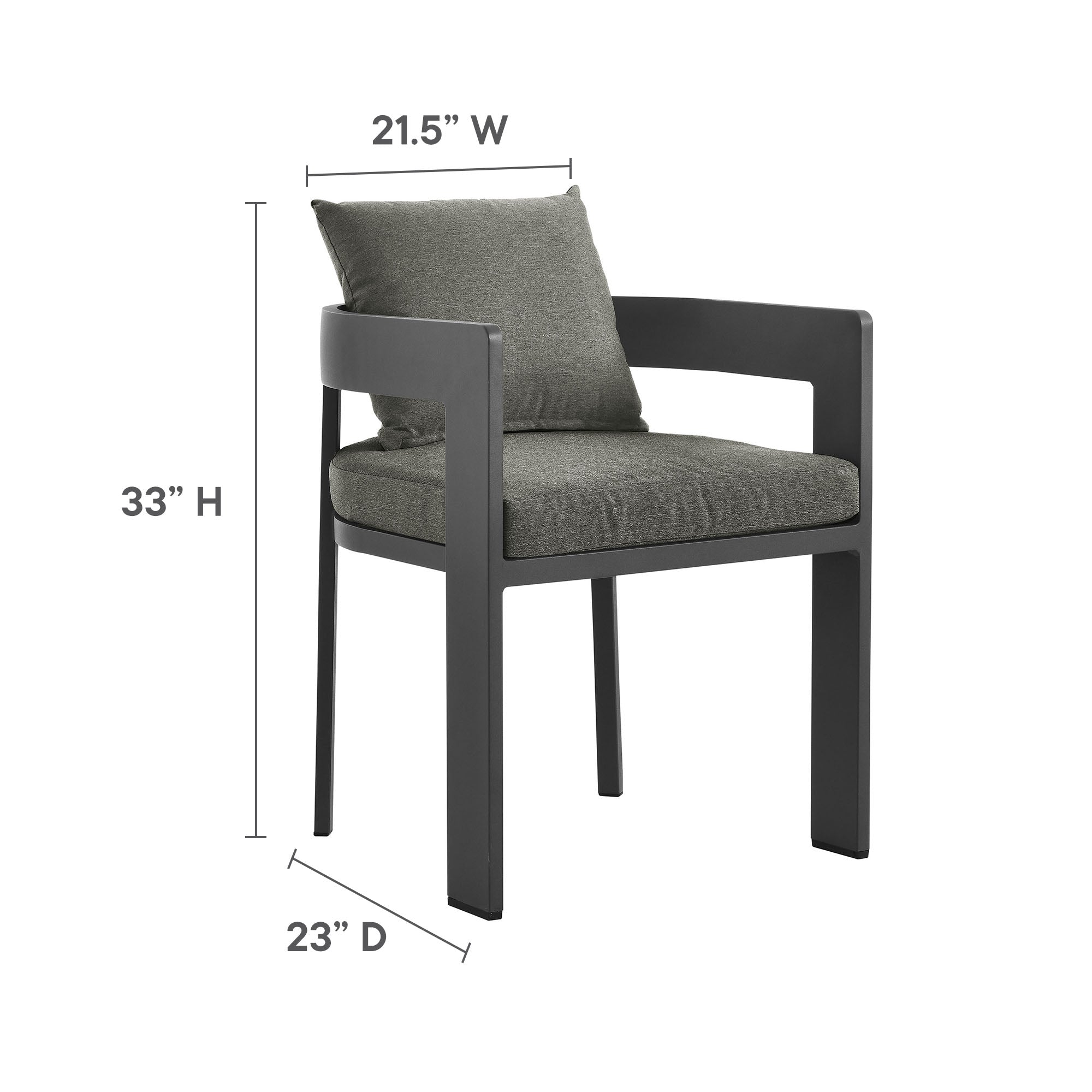 Tahoe Outdoor Patio Aluminum Dining Chair