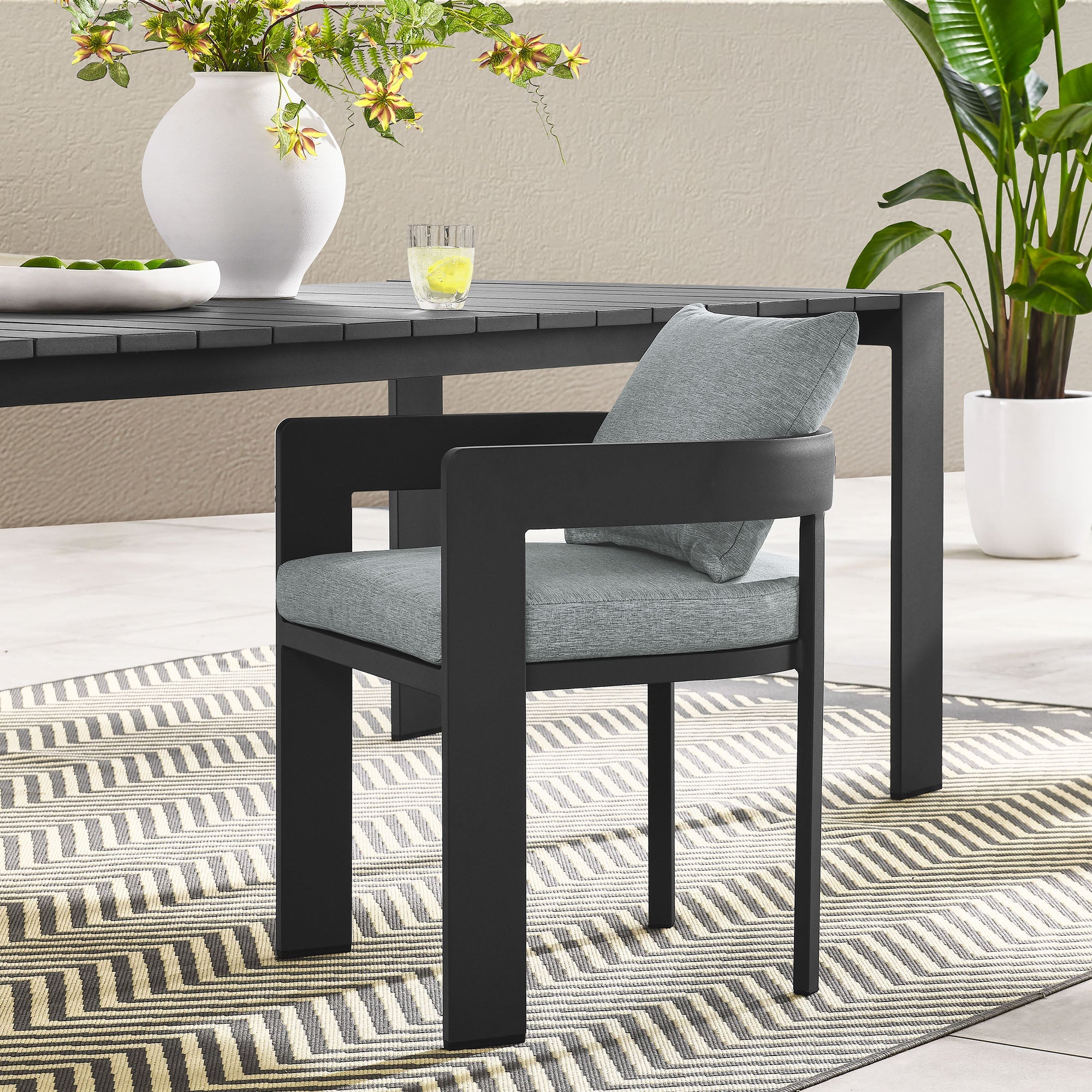 Tahoe Outdoor Patio Aluminum Dining Chair