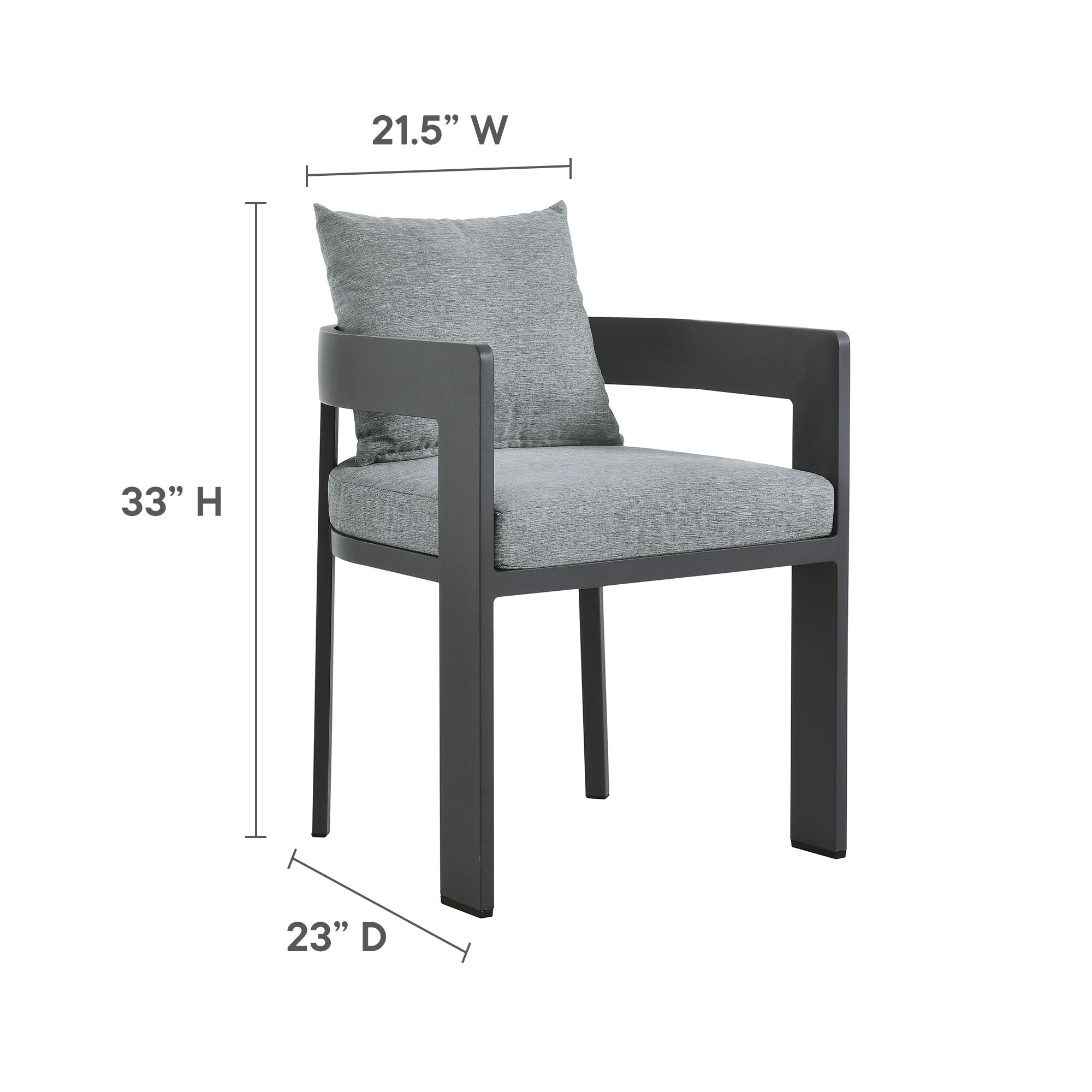 Tahoe Outdoor Patio Aluminum Dining Chair