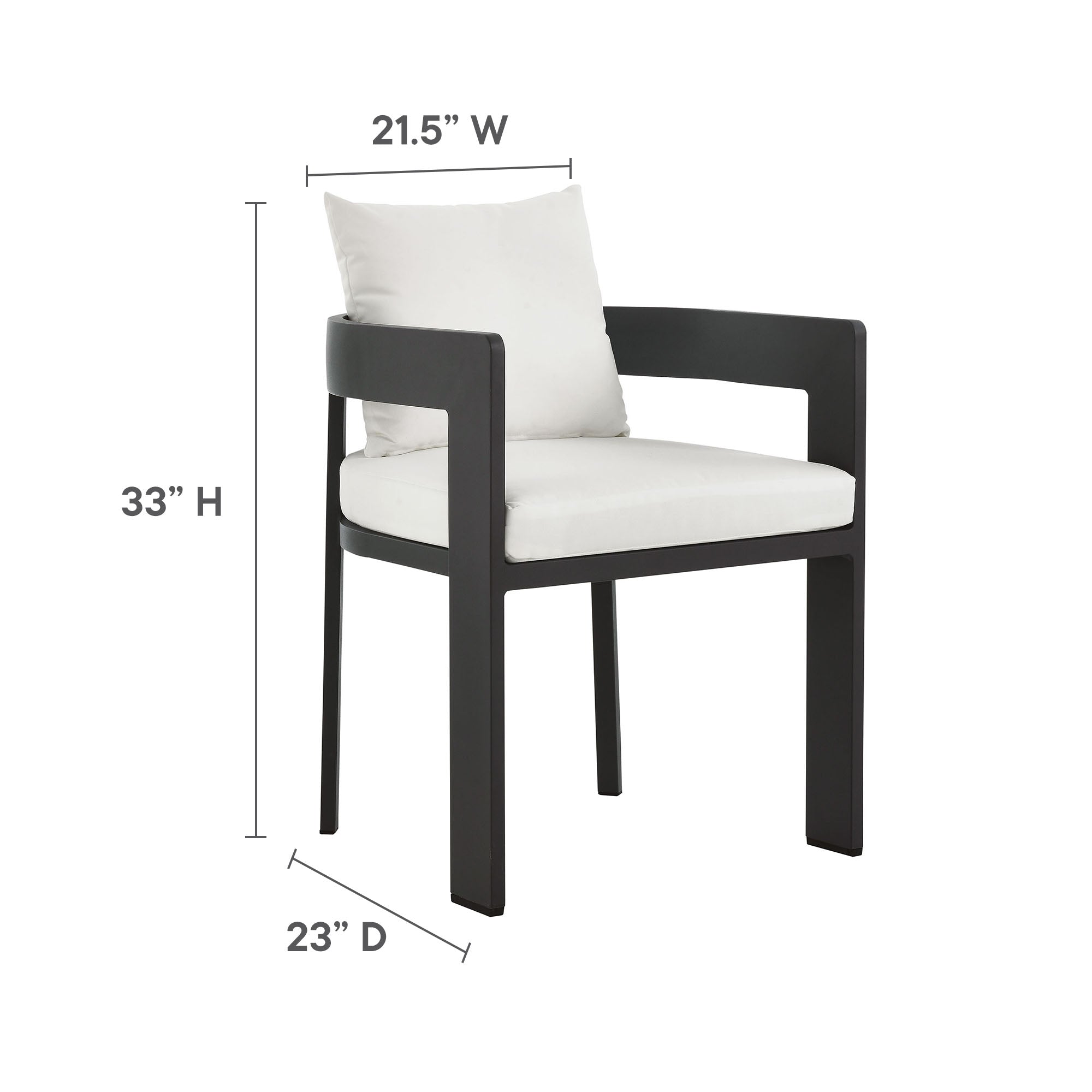 Tahoe Outdoor Patio Aluminum Dining Chair