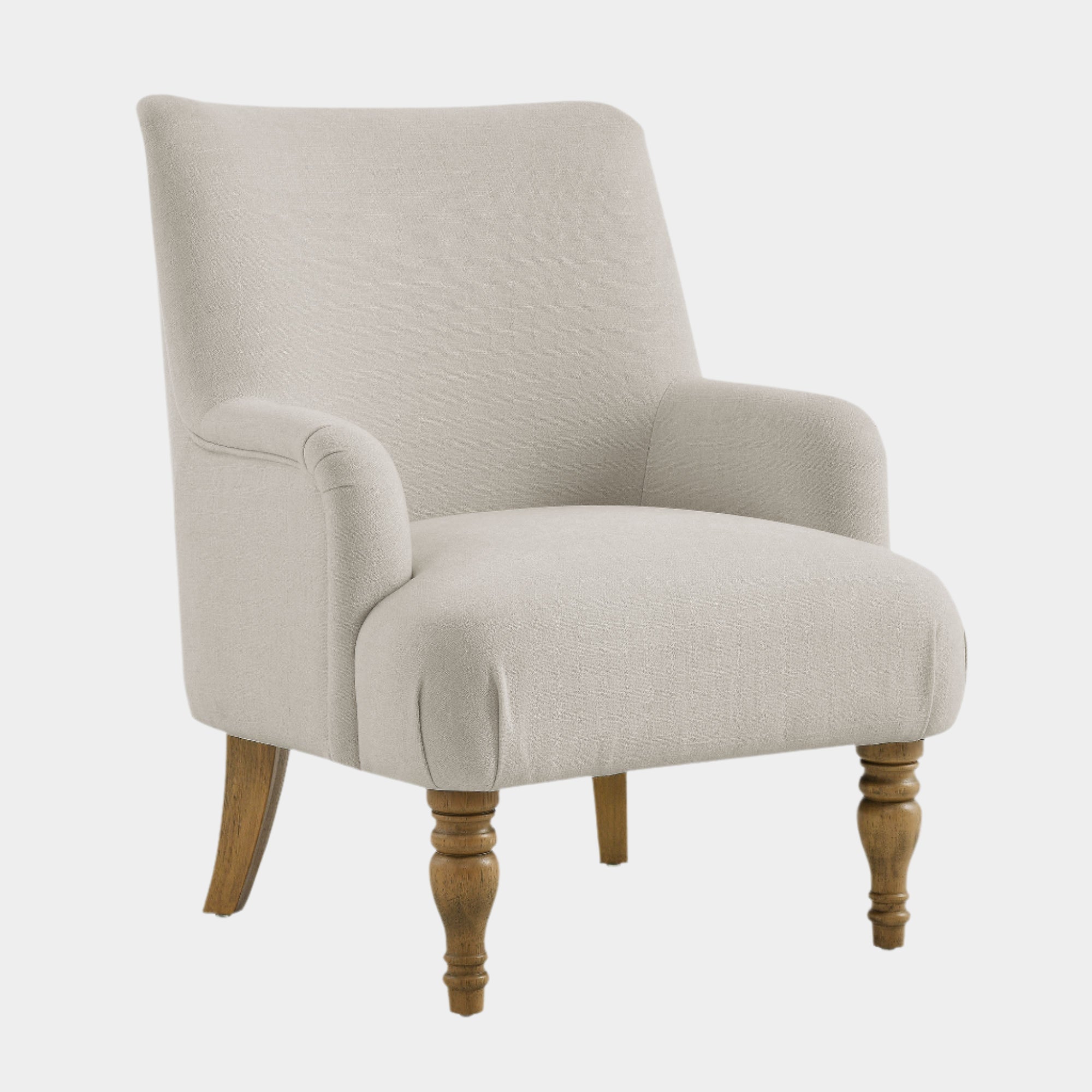 Fauteuil d'appoint rembourré en tissu Ellington