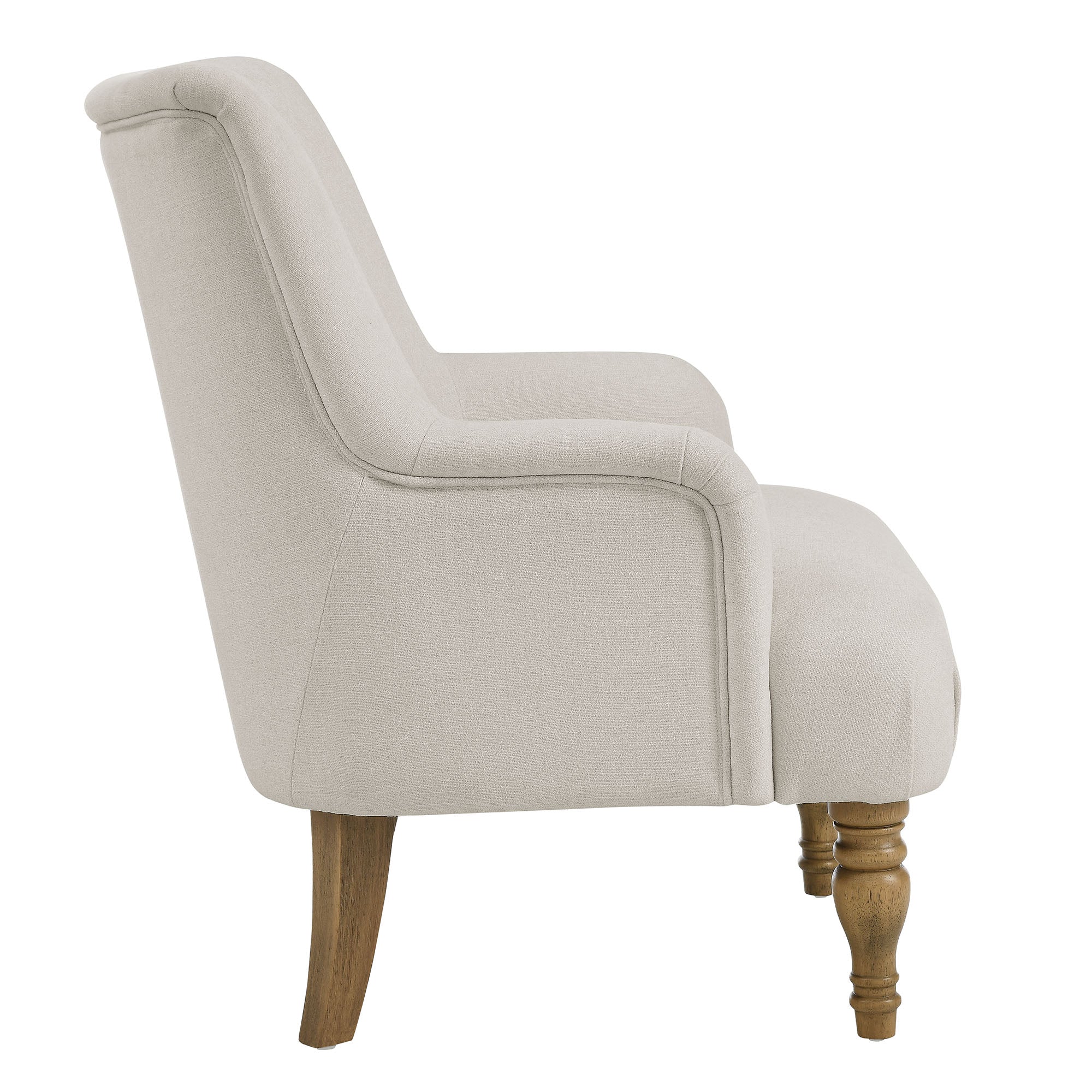 Fauteuil d'appoint rembourré en tissu Ellington