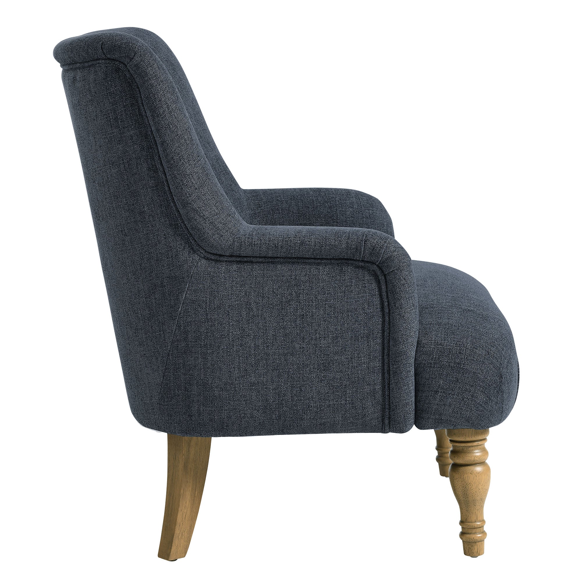 Fauteuil d'appoint rembourré en tissu Ellington