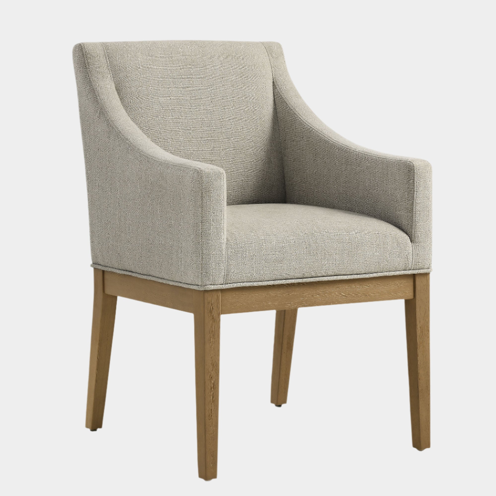 Fauteuil de salle à manger rembourré en tissu Alton